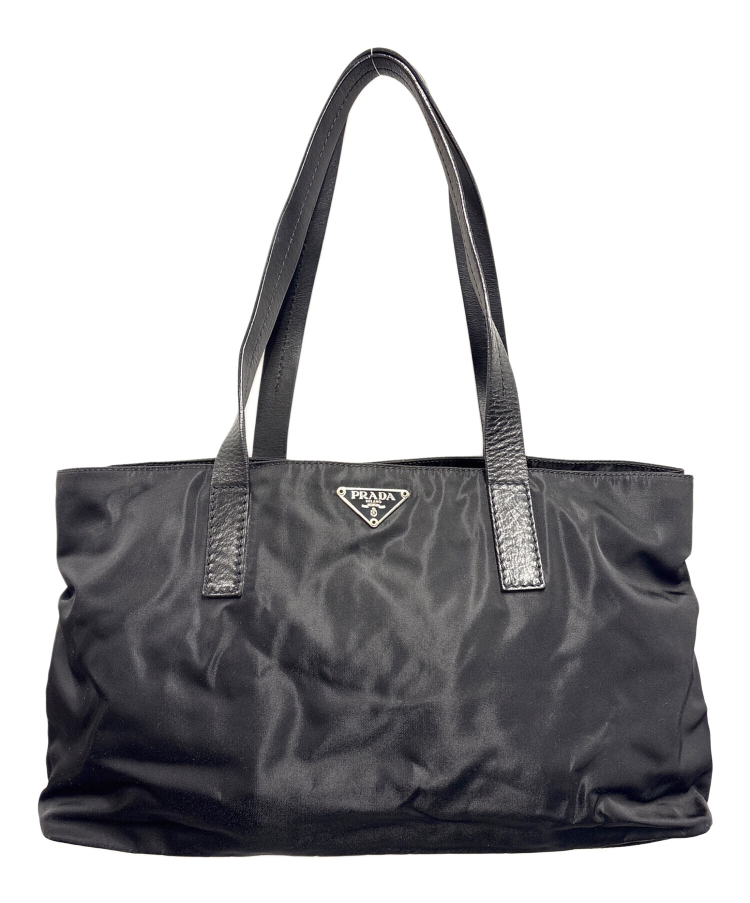 PRADA 黒 ナイロン トートバッグ　美品 PRADA プラダ ナイロン トートバッグ ハンド ショルダーバッグ 肩掛け