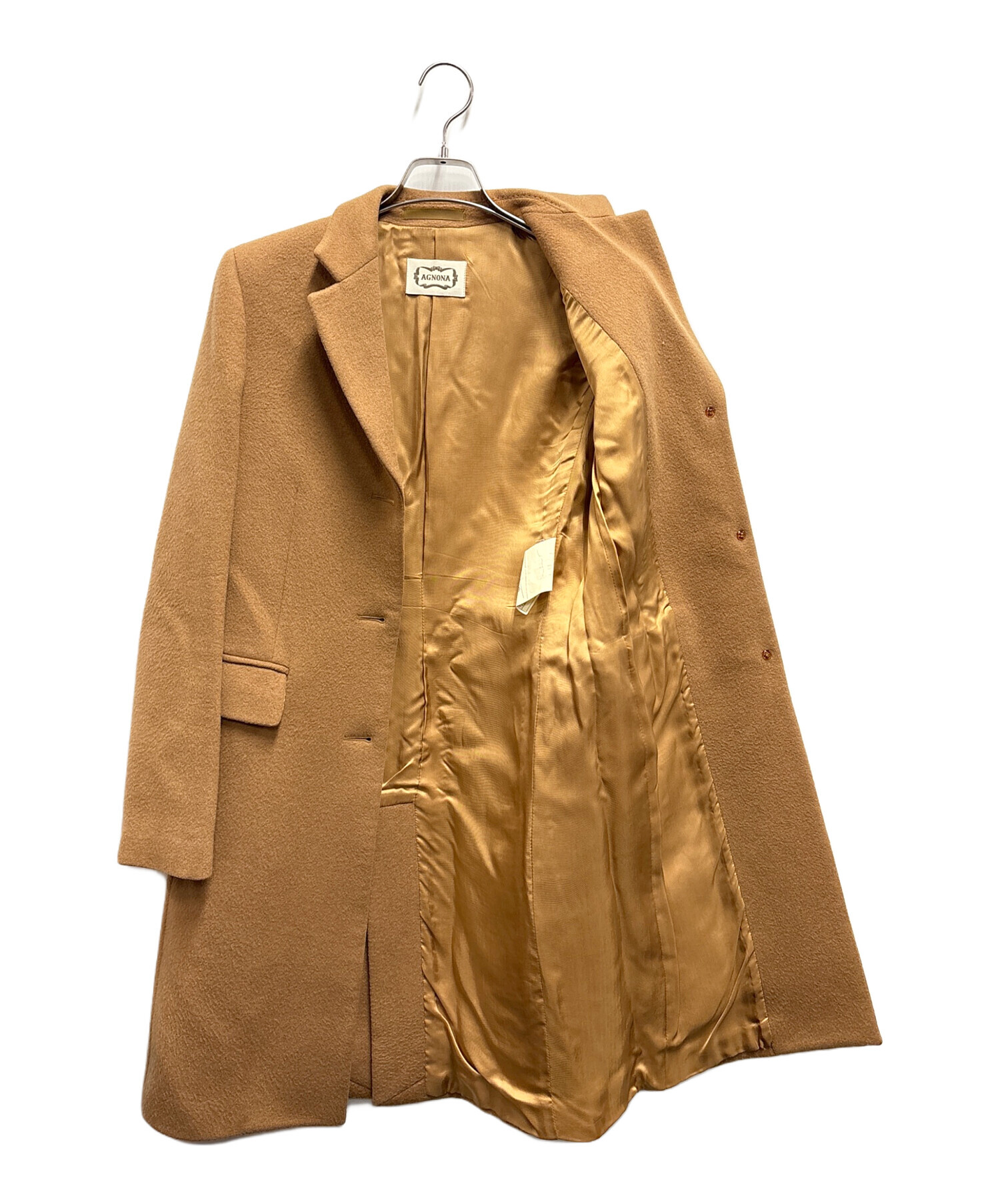 中古・古着通販】Agnona (アニオナ) チェスターコート ベージュ サイズ