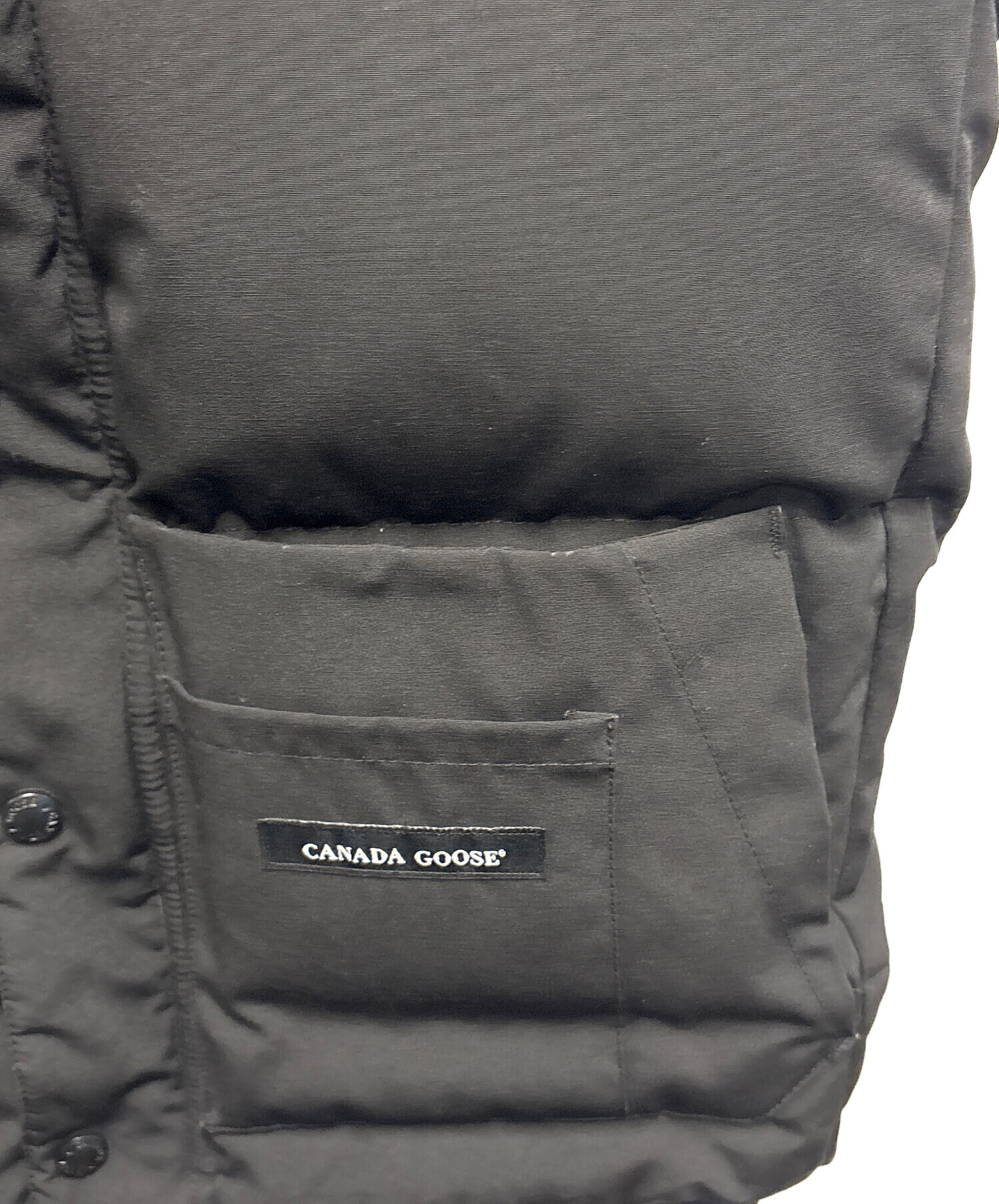 中古・古着通販】CANADA GOOSE (カナダグース) ダウンベスト ブラック