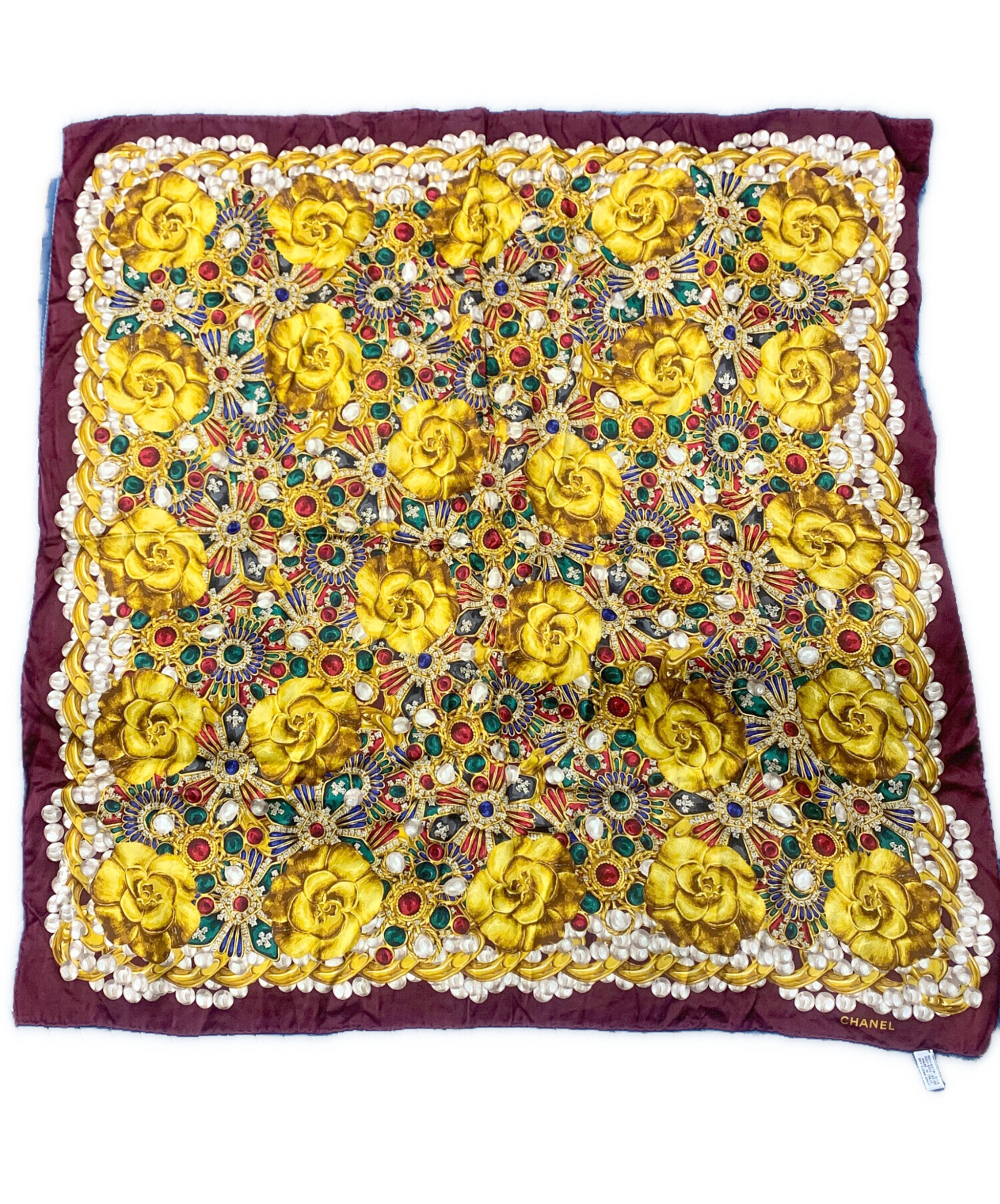 中古・古着通販】CHANEL (シャネル) スカーフ ボルドー｜ブランド