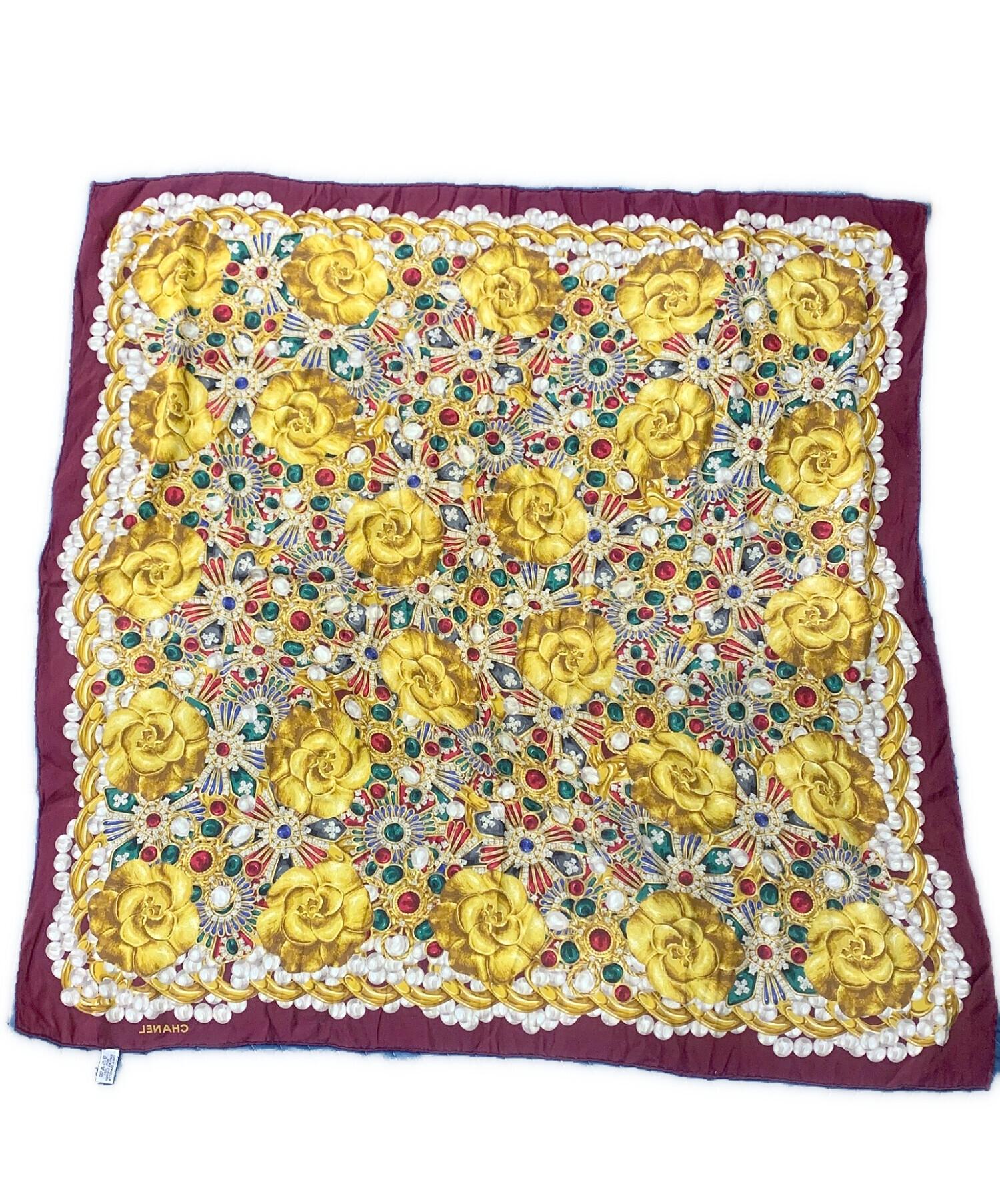 中古・古着通販】CHANEL (シャネル) スカーフ ボルドー｜ブランド