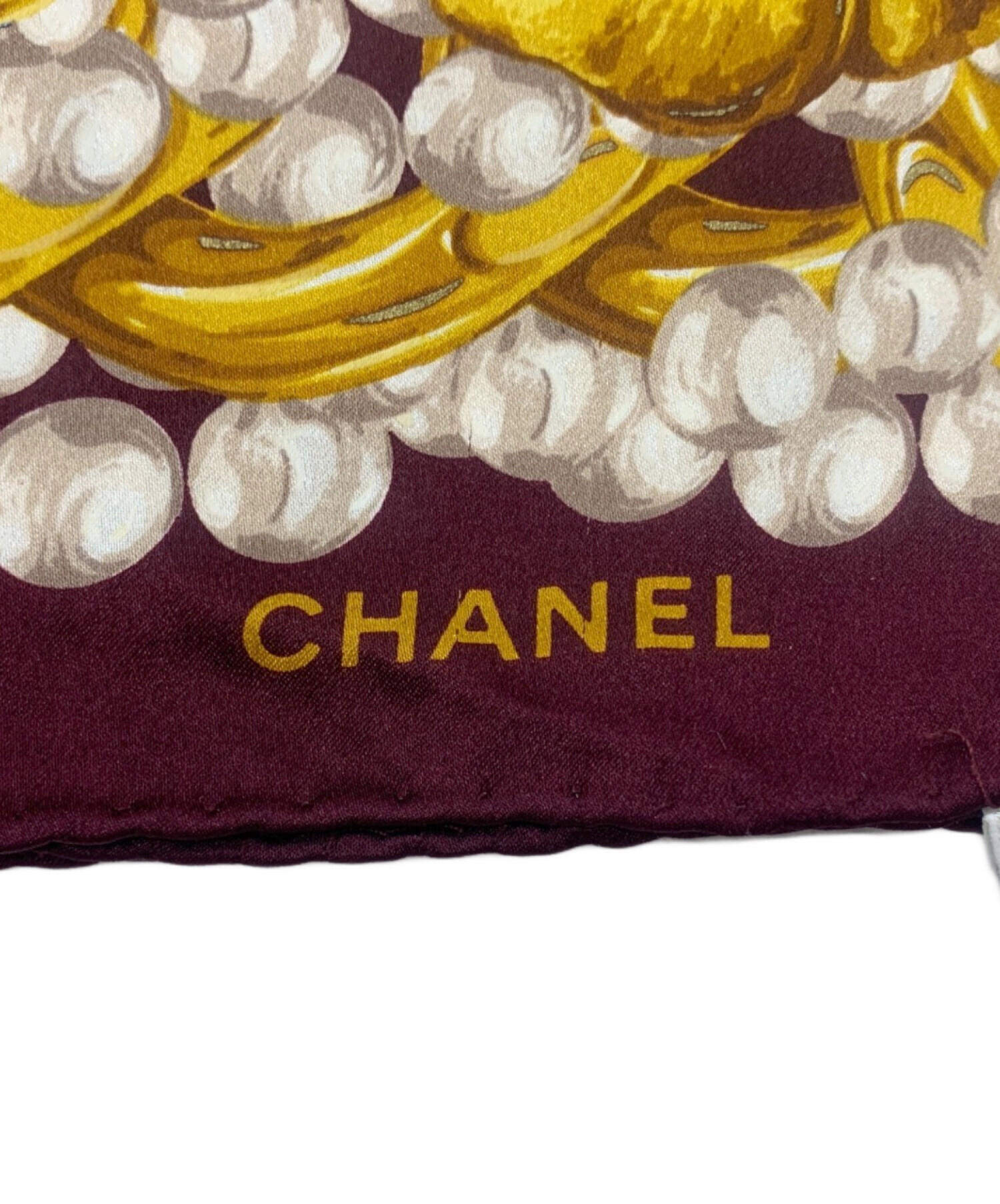 中古・古着通販】CHANEL (シャネル) スカーフ ボルドー｜ブランド