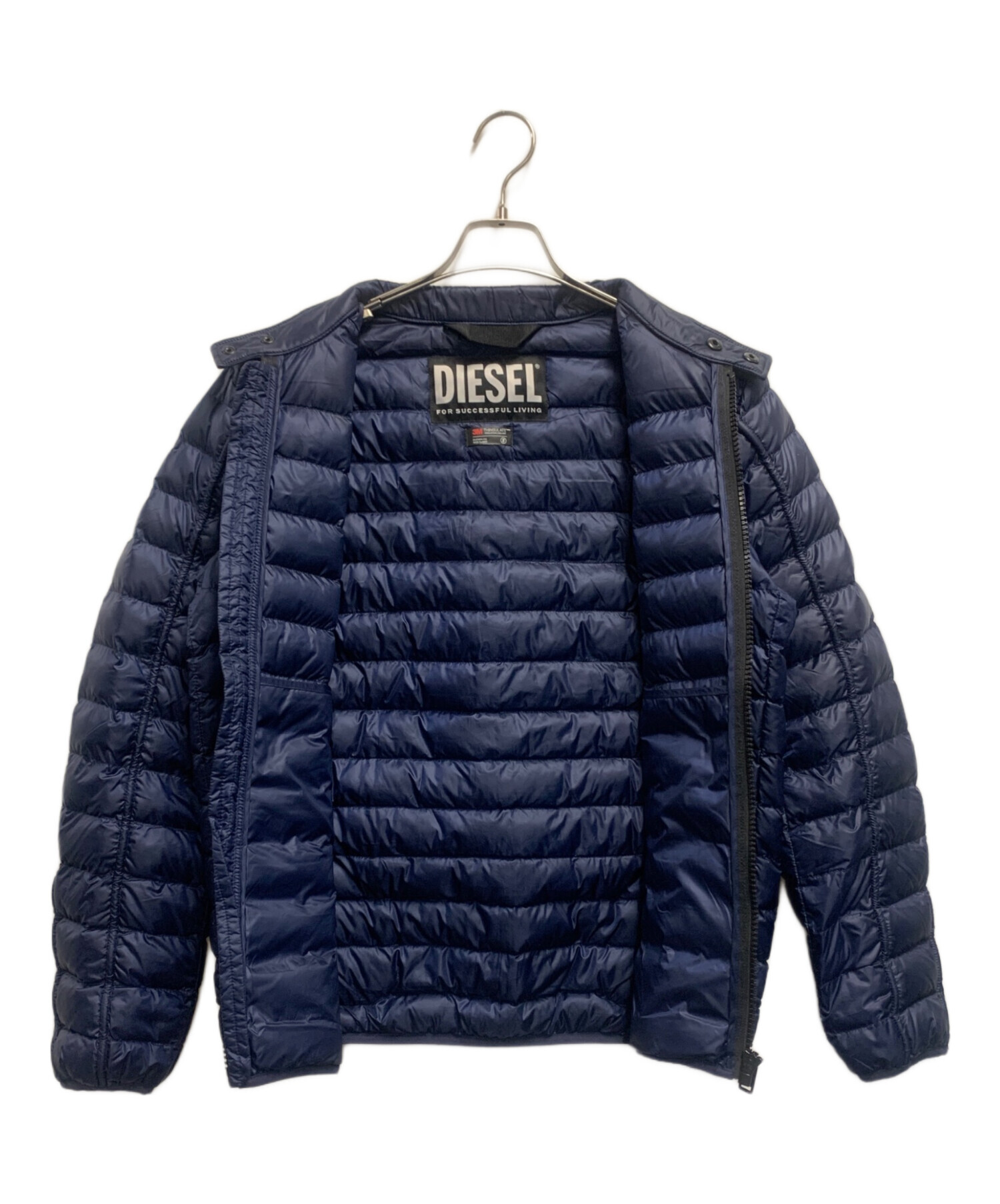 00年代 DIESEL ディーゼル 中綿ジャケット ネイビー M 中古・古着通販】DIESEL (ディーゼル) 中綿ジャケット ネイビー サイズ