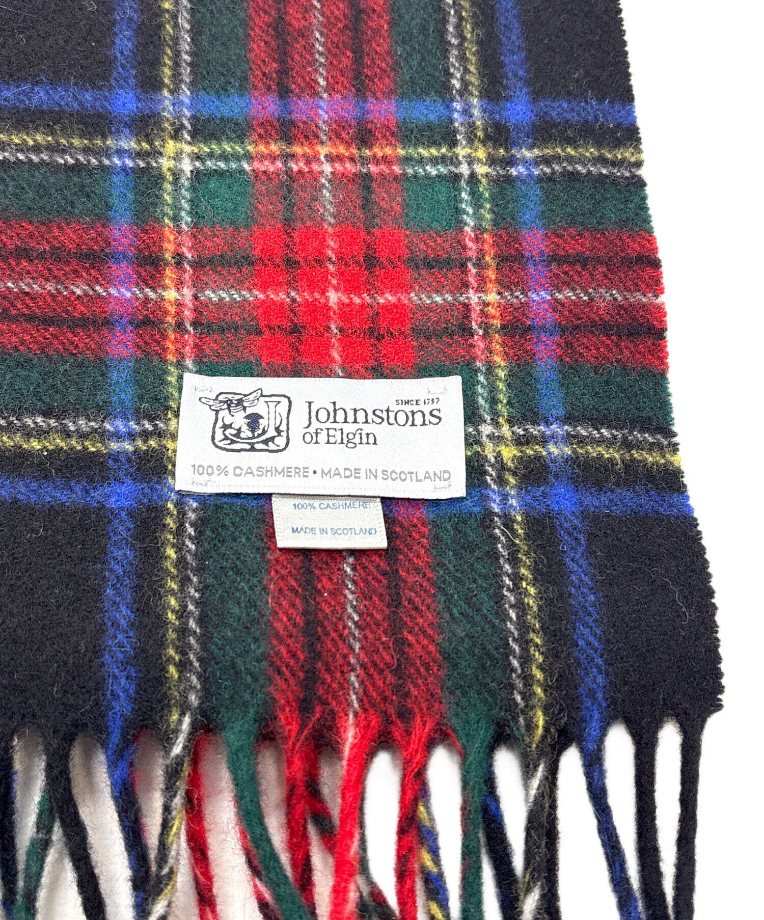 未使用タグ＊レア＊ JOHNSTONS OF ELGIN 　大判　トラベルラップ 中古・古着通販】JOHNSTONS OF ELGIN (ジョンストンズオブエルガン