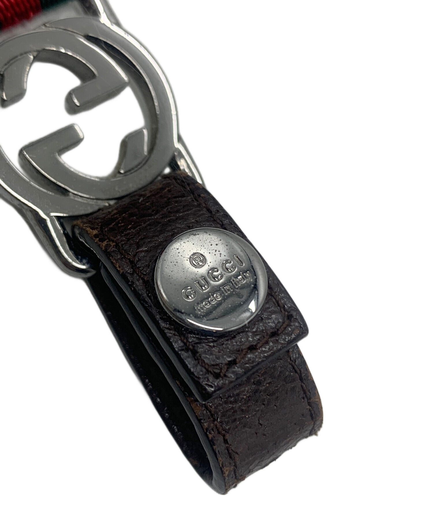 中古・古着通販】GUCCI (グッチ) ネックストラップ グリーン×レッド