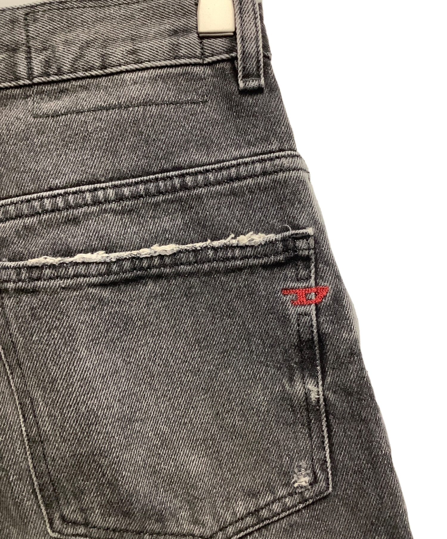 中古・古着通販】DIESEL (ディーゼル) ワイドデニムパンツ グレー