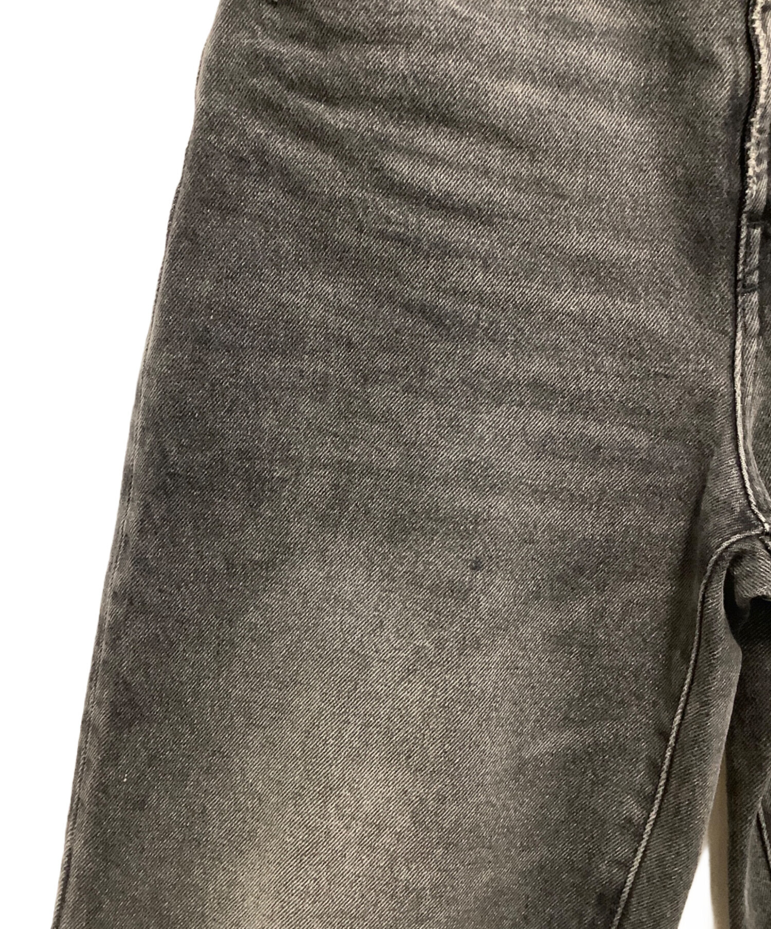 中古・古着通販】DIESEL (ディーゼル) ワイドデニムパンツ グレー