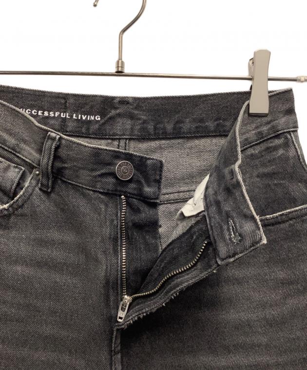 中古・古着通販】DIESEL (ディーゼル) ワイドデニムパンツ グレー