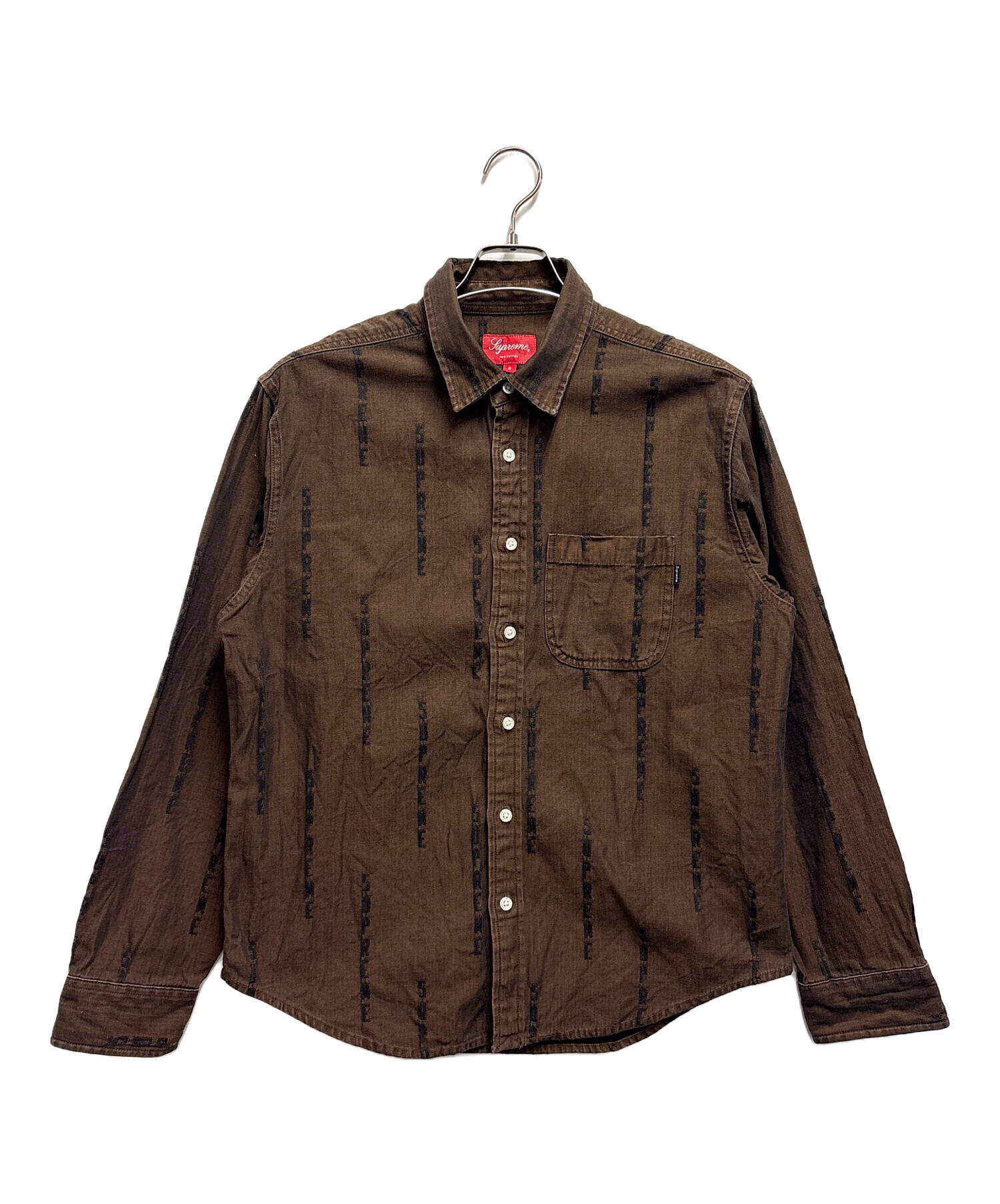 古*ア様 シュプリーム　トップス 中古・古着通販】SUPREME (シュプリーム) 20AW Logo Stripe Jacquard