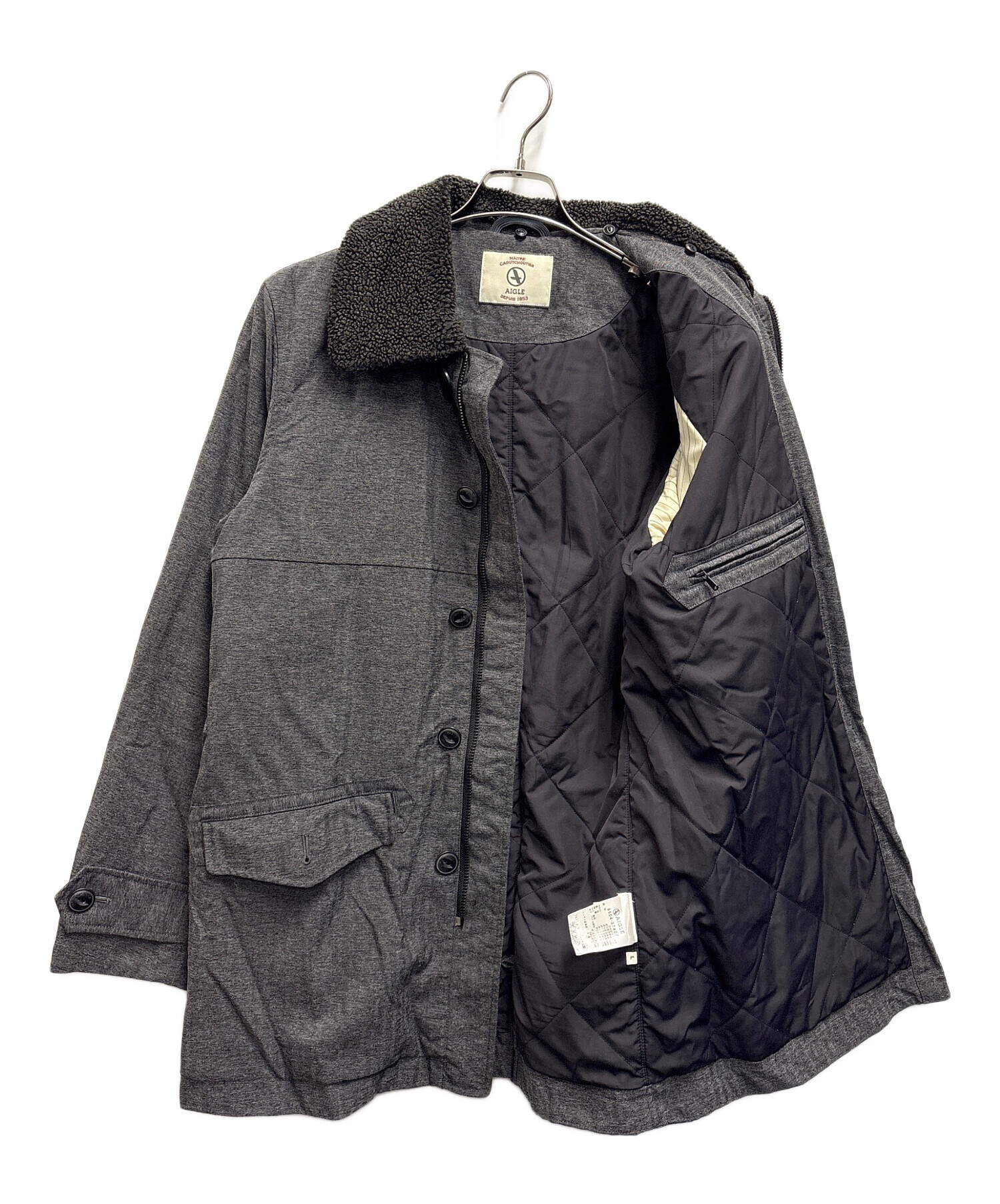 中古・古着通販】AIGLE (エーグル) フィールドコート グレー サイズ:L 