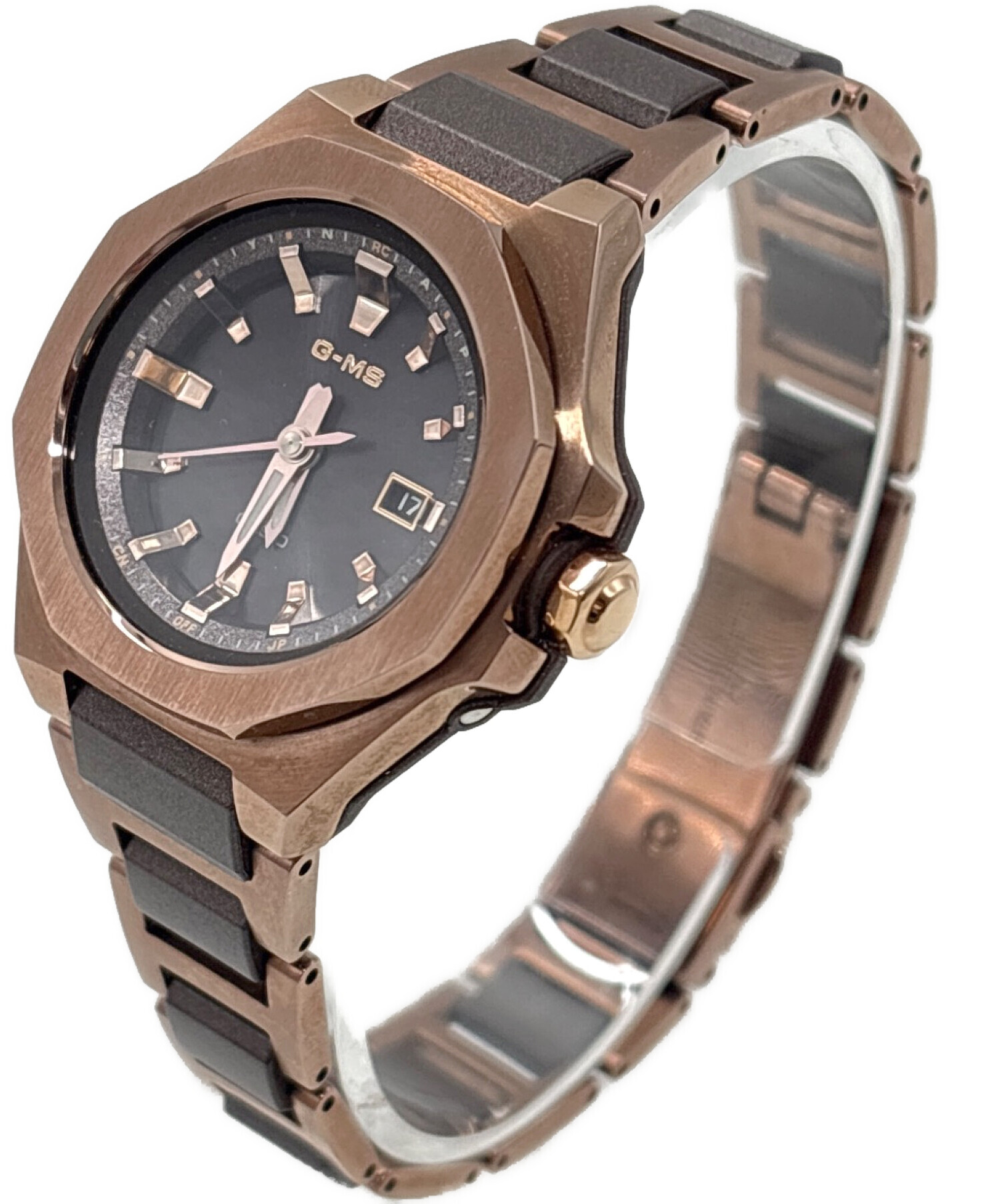 【raibubu】【新品未使用】BABY-G CASIO ローズゴールド 正規品 カシオ ベビーG BABY-G G-MS レディース 腕時計 電波ソーラー