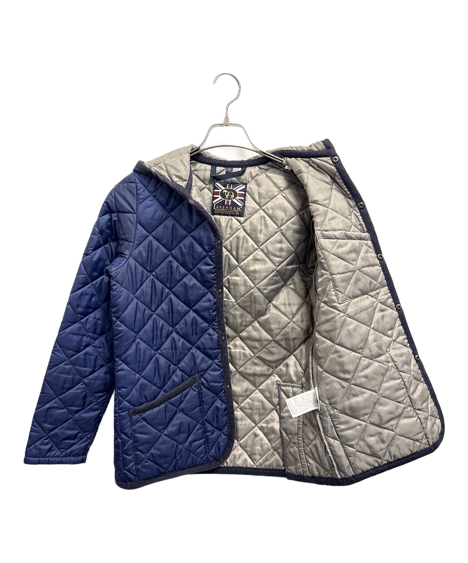 中古・古着通販】LAVENHAM (ラベンハム) キルティングコート ネイビー 
