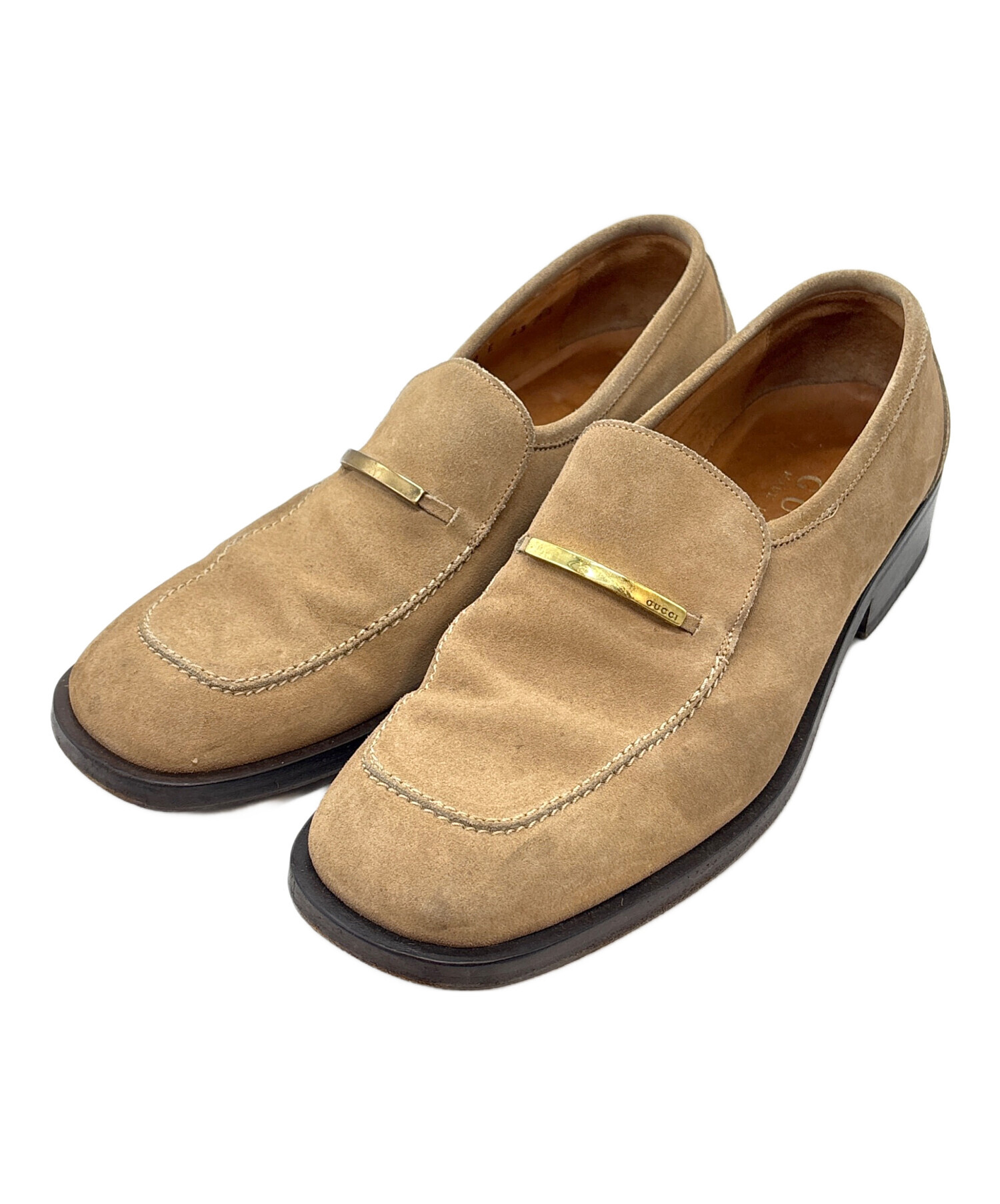 中古・古着通販】GUCCI (グッチ) ローファー ブラウン サイズ:43