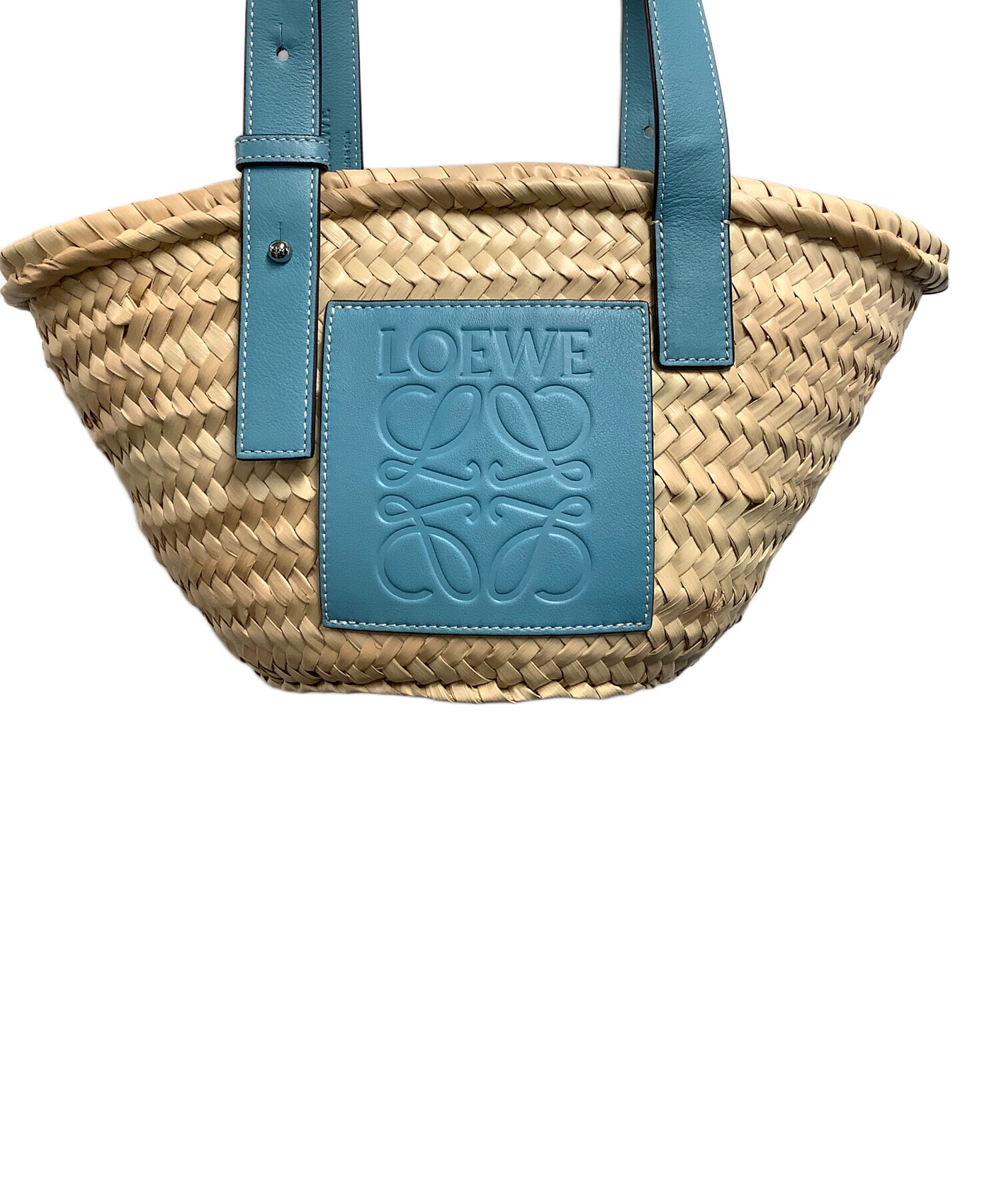 中古・古着通販】LOEWE (ロエベ) バスケットスモール ブラウン×スカイ 