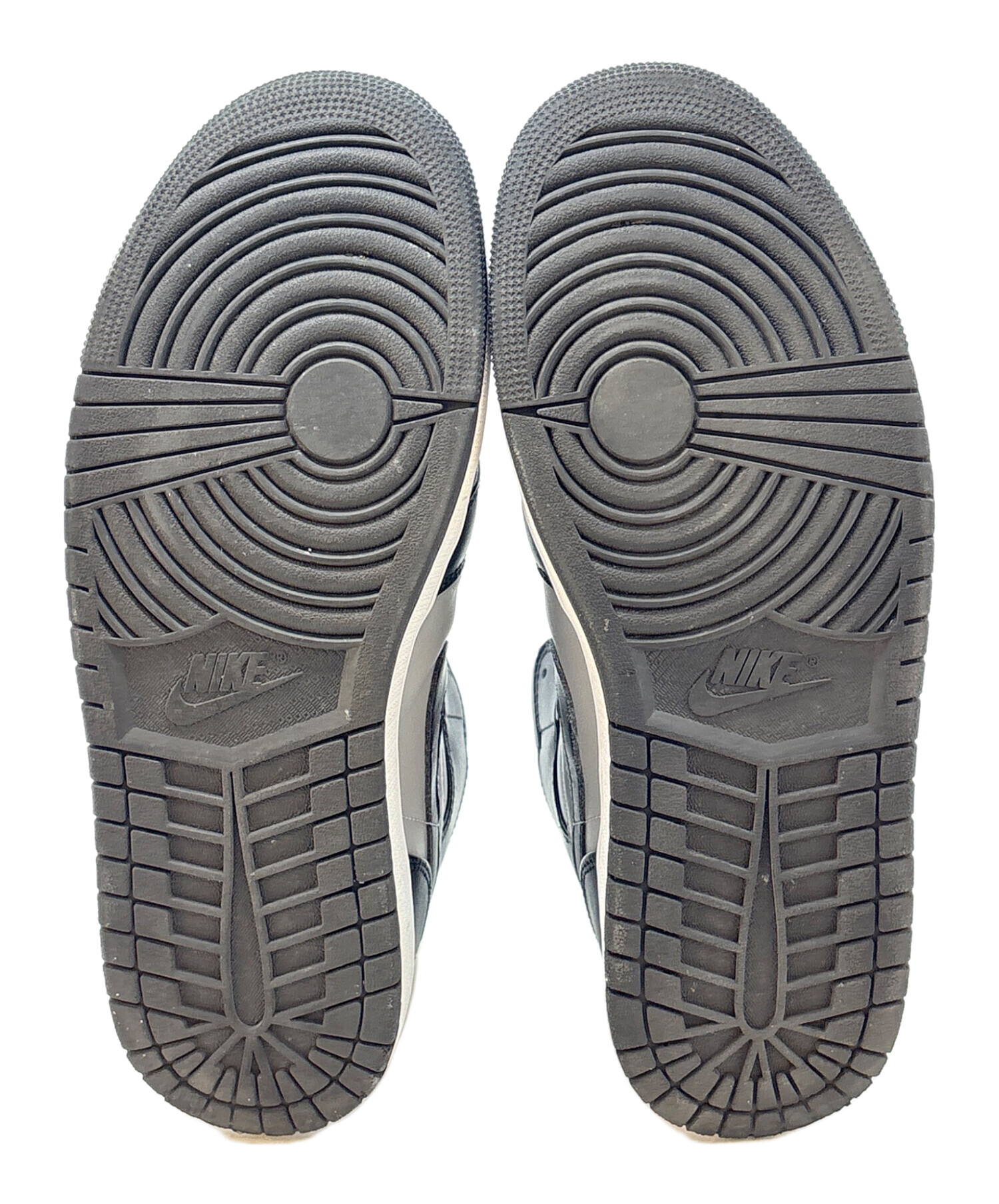 中古・古着通販】NIKE (ナイキ) ハイカットスニーカー ブラック×グレー