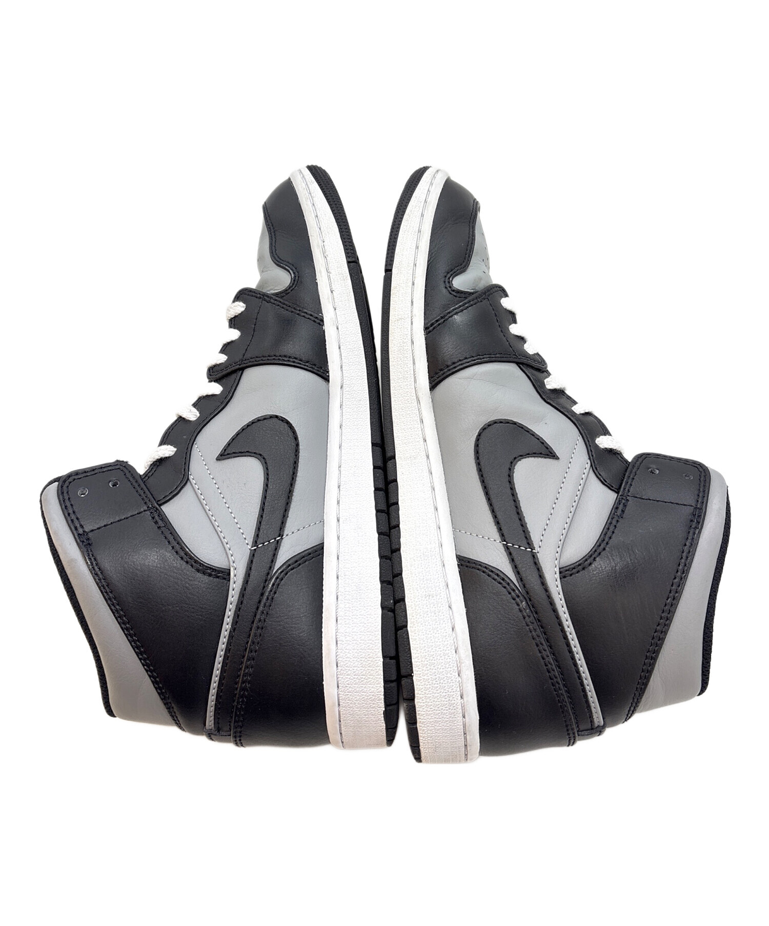 エアジョーダン ハイカット スニーカー ブラック/グレー 中古・古着通販】NIKE (ナイキ) ハイカットスニーカー ブラック×グレー