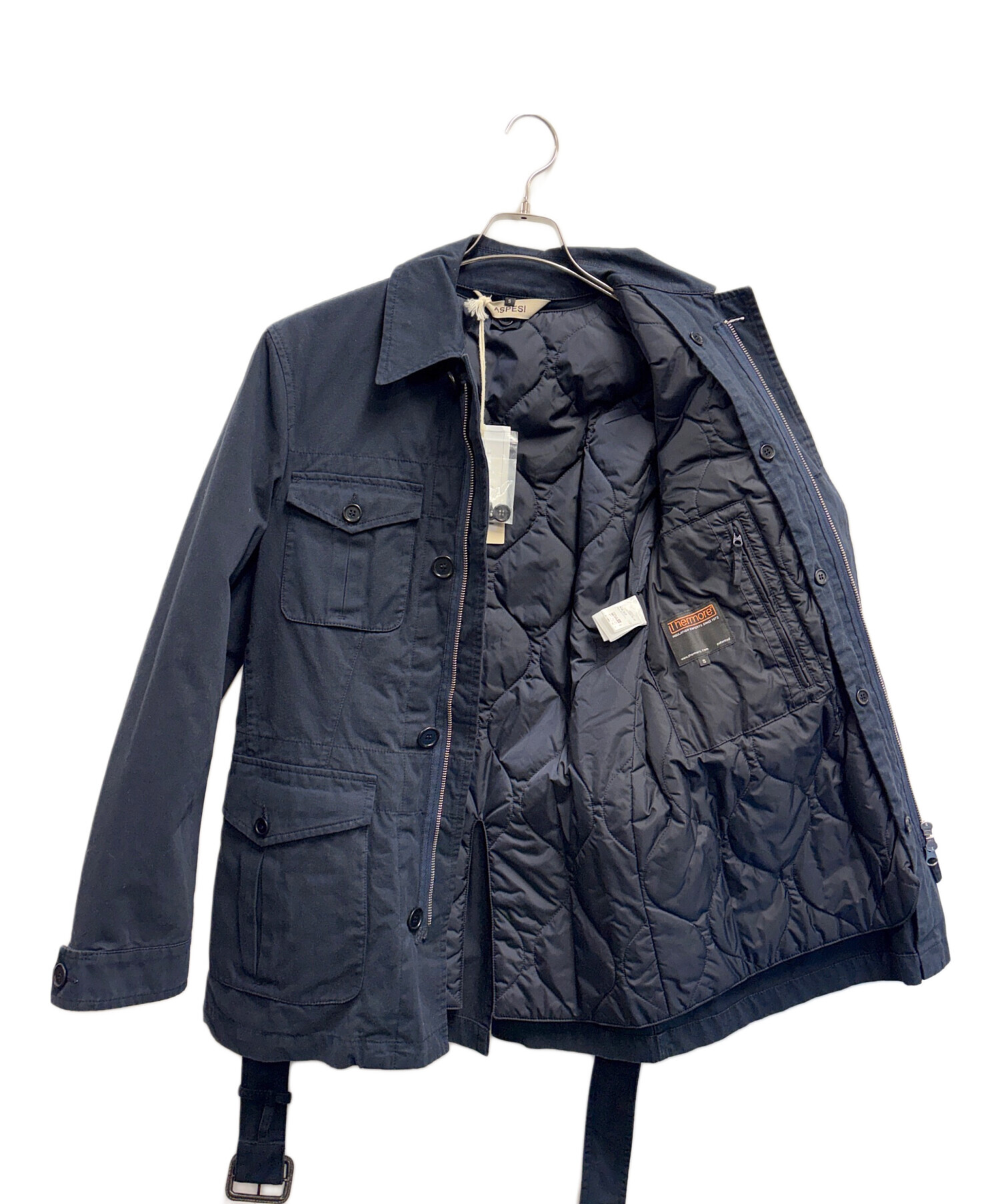 中古・古着通販】ASPESI (アスペジ) ナイロンブルゾン ネイビー サイズ 