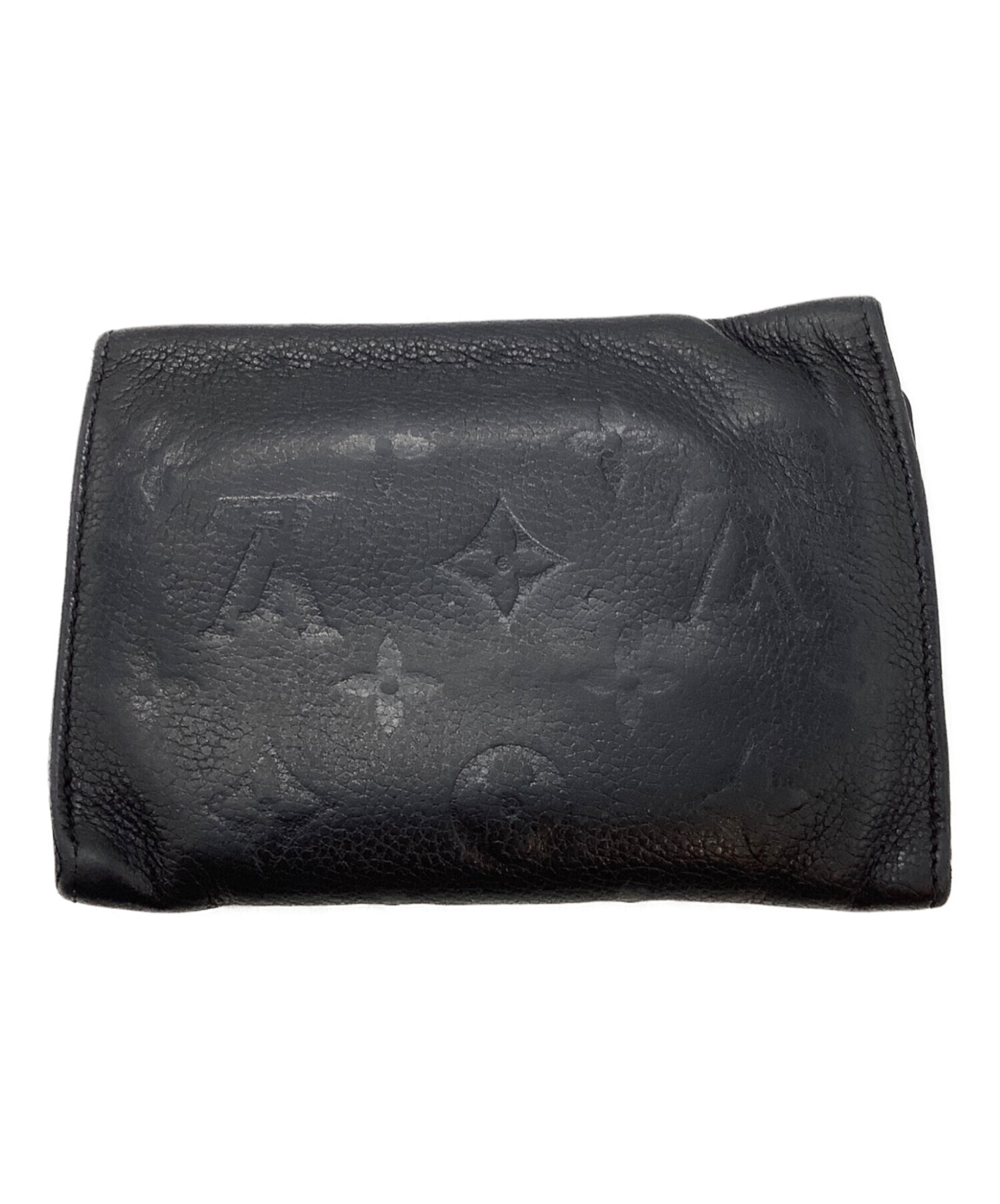 中古・古着通販】LOUIS VUITTON (ルイ ヴィトン) 3つ折り財布 ブラック