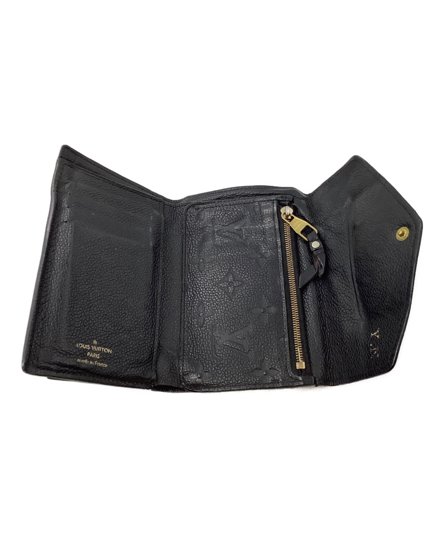 中古・古着通販】LOUIS VUITTON (ルイ ヴィトン) 3つ折り財布 ブラック