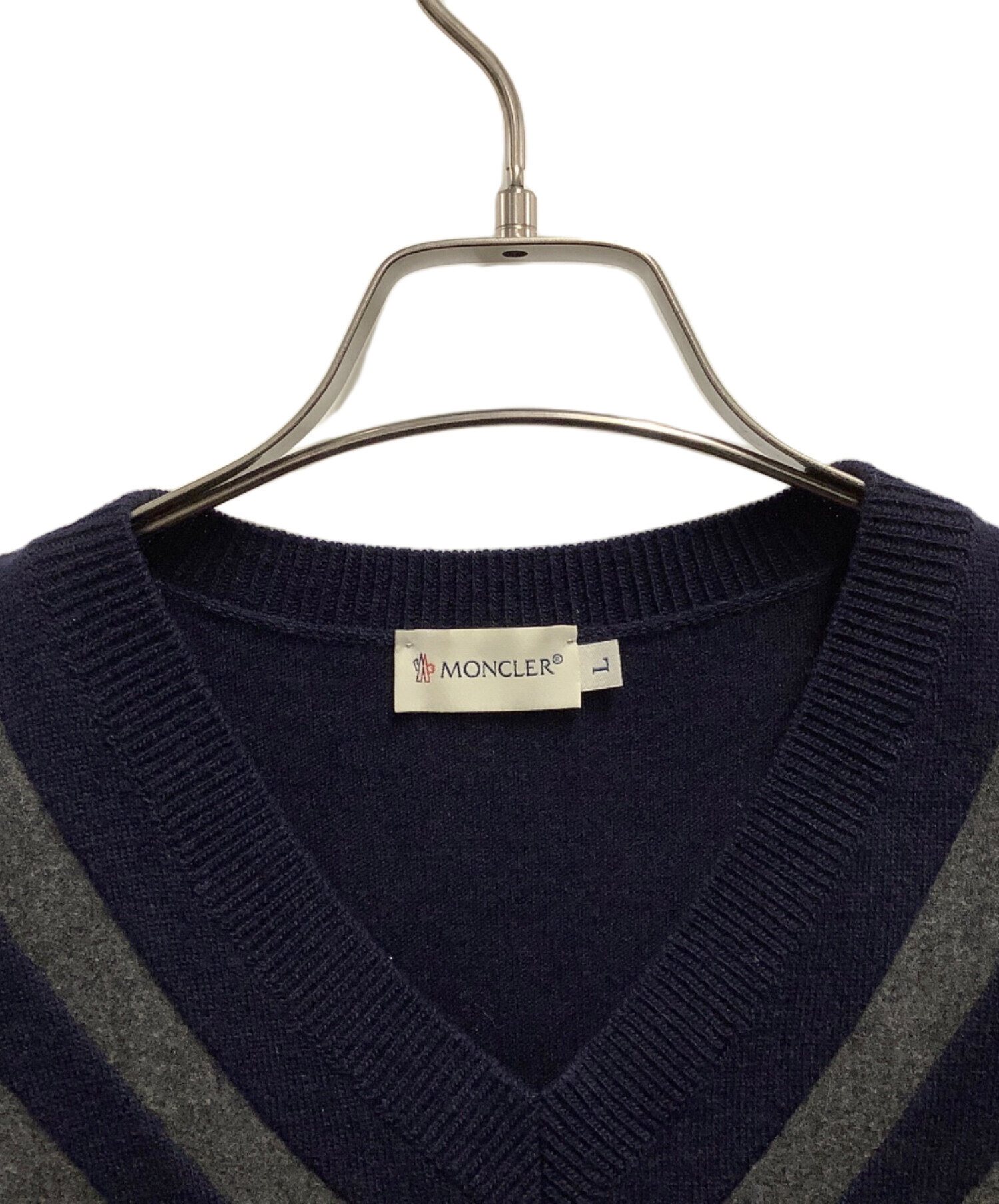 中古・古着通販】MONCLER (モンクレール) 厚手ニット ネイビー サイズ 