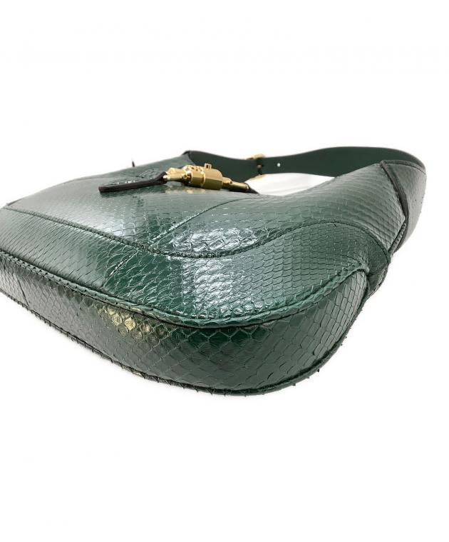 GUCCI グリーン ハンドバッグ 中古・古着通販】GUCCI (グッチ) ハンドバッグ グリーン｜ブランド