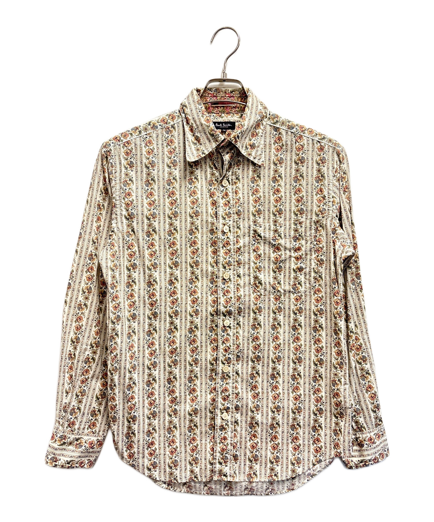 美品 Paul Smith WOMEN ポール・スミス 90's 立体デザインボタン シャツ ブラウス カットソー ヴィンテージ 40 オレンジ レディース 古着 中古 USED 美品 Paul Smith WOMEN ポール・スミス 90's 立体デザインボタン