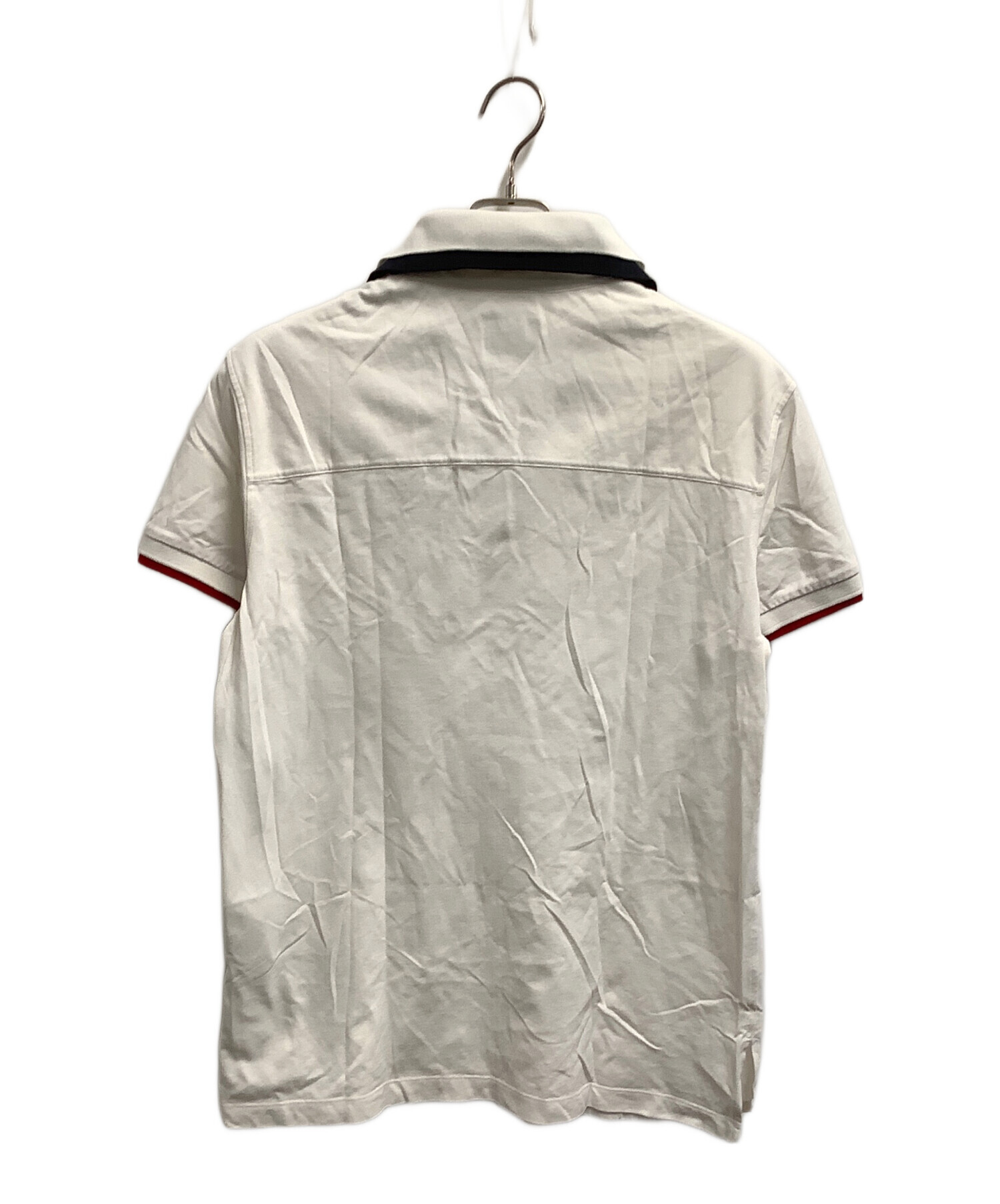 中古・古着通販】MONCLER (モンクレール) ポロシャツ ホワイト サイズ