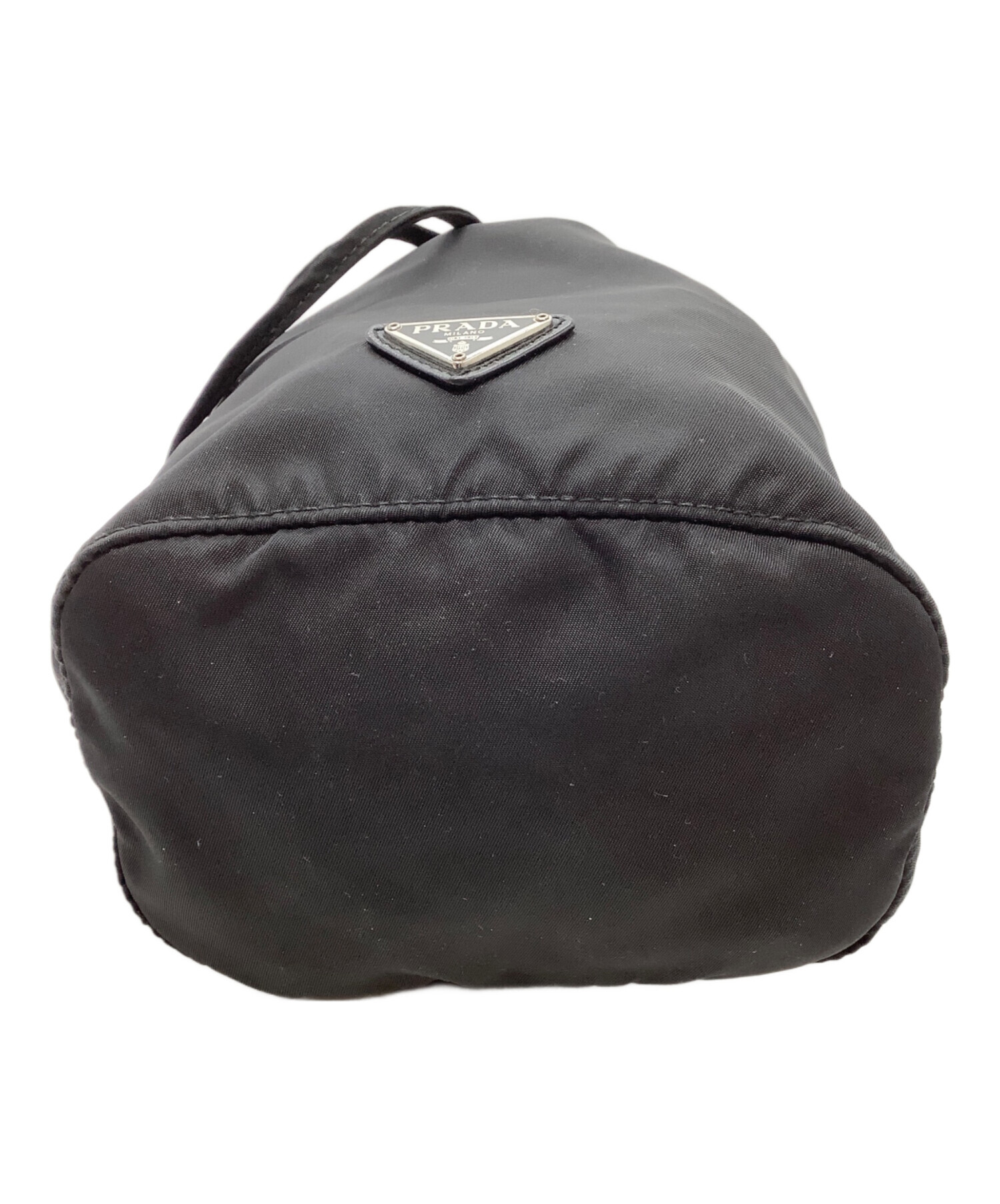 中古・古着通販】PRADA (プラダ) ナイロン巾着ポーチ ブラック