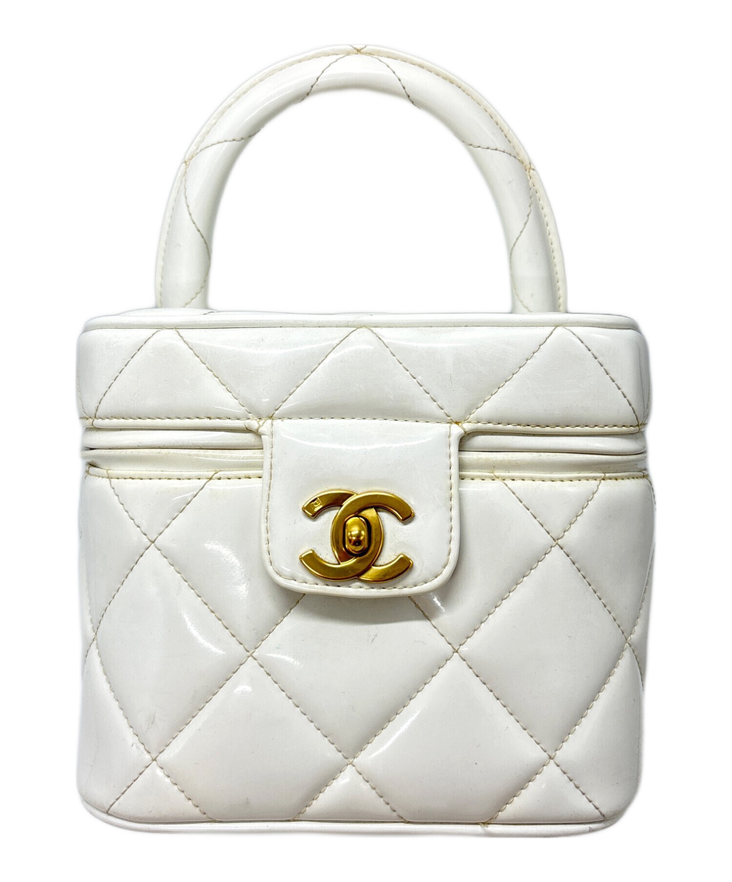レア　極美品　CHANEL バニティ　ホワイト 中古・古着通販】CHANEL (シャネル) バニティバッグ / マトラッセ