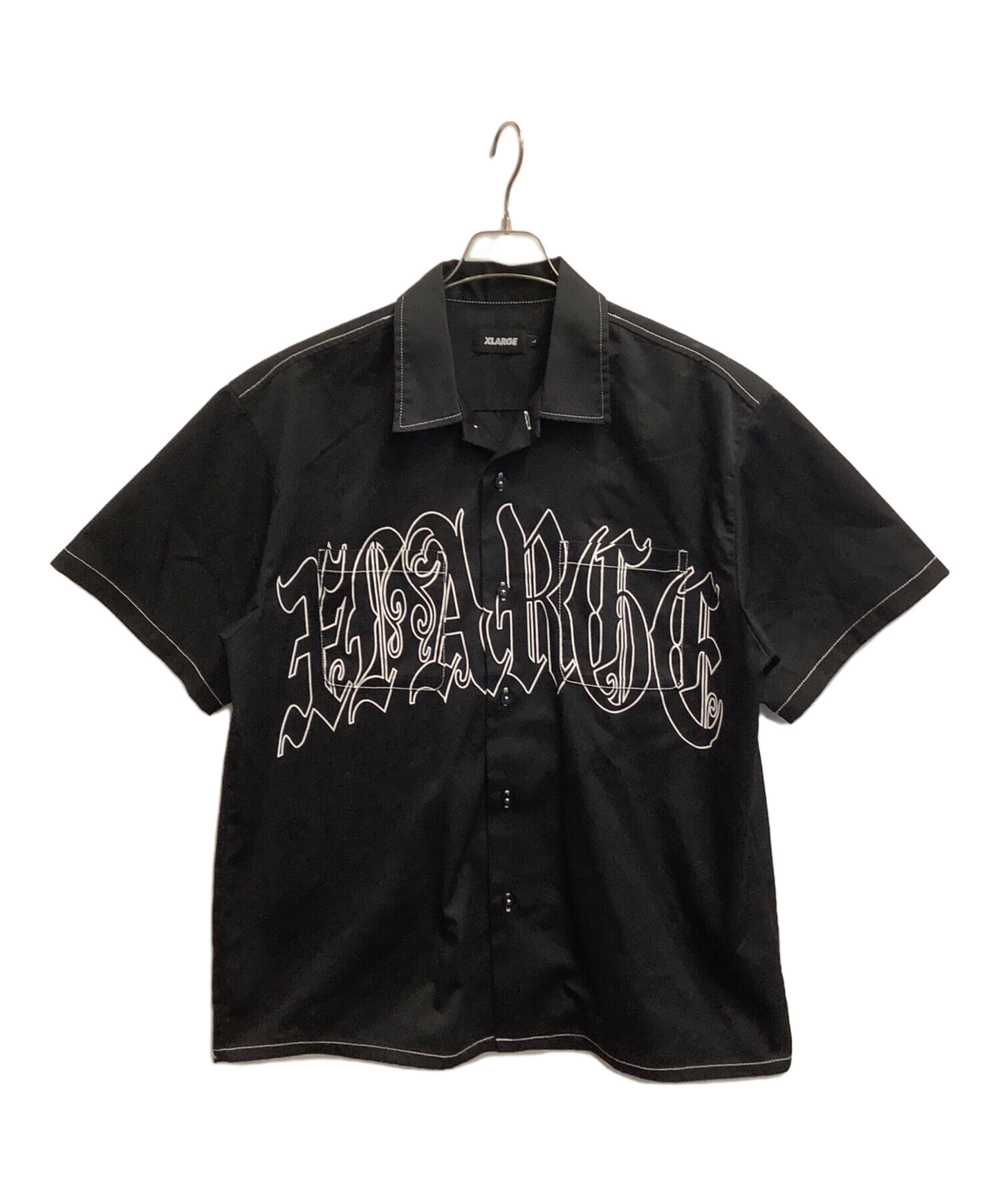 中古・古着通販】X-LARGE (エクストララージ) 半袖シャツ ブラック