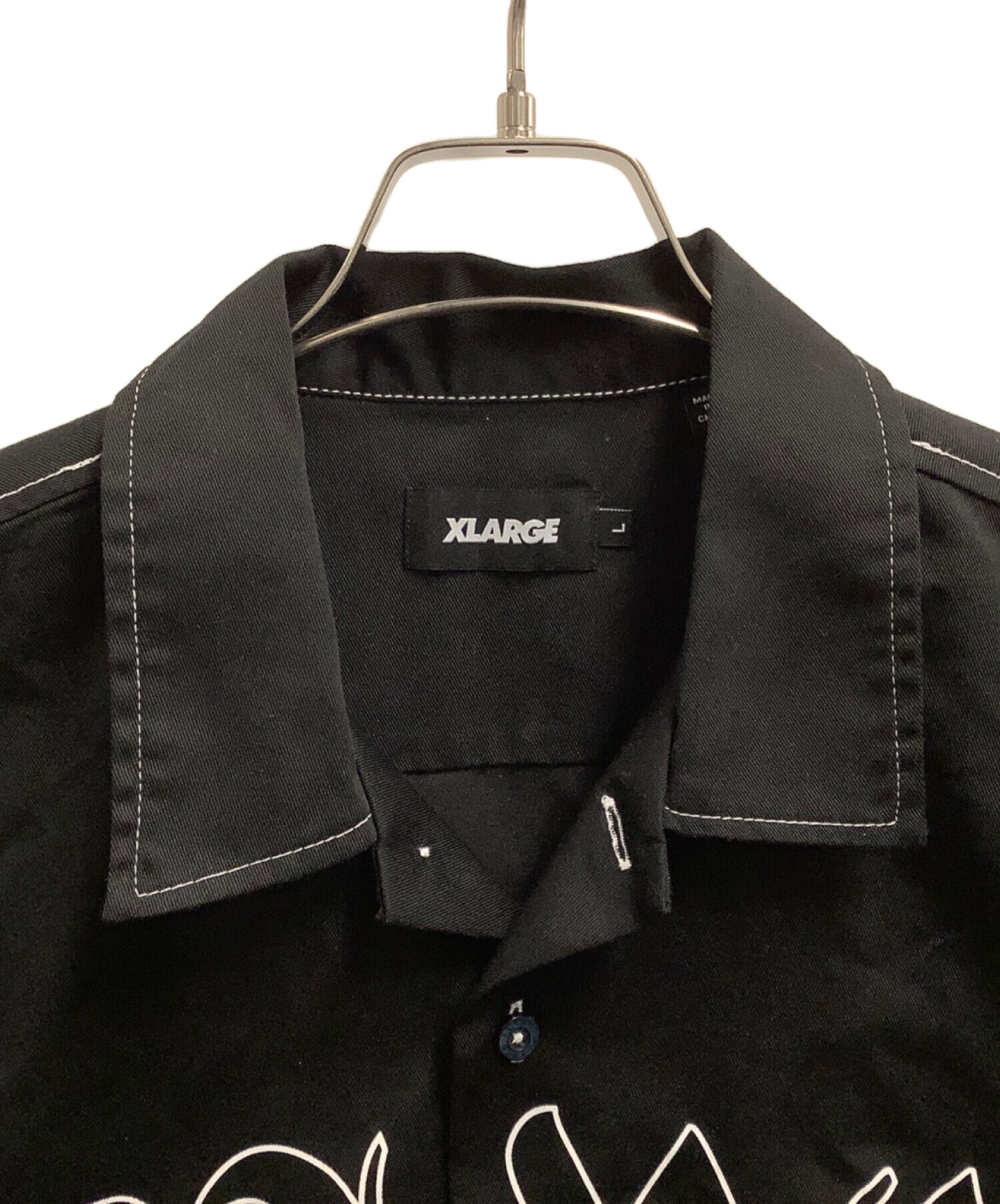 中古・古着通販】X-LARGE (エクストララージ) 半袖シャツ ブラック