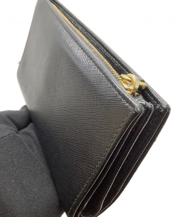 【鑑定済】プラダ 美品♡長財布 中古・古着通販】PRADA (プラダ) 長財布 ブラック｜ブランド・古着通販