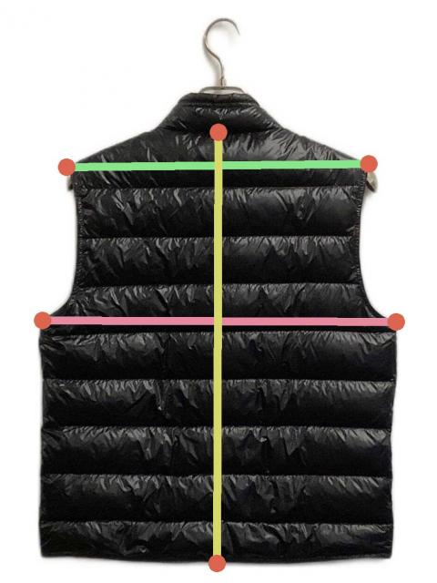 中古・古着通販】MONCLER (モンクレール) ダウンベスト ブラック