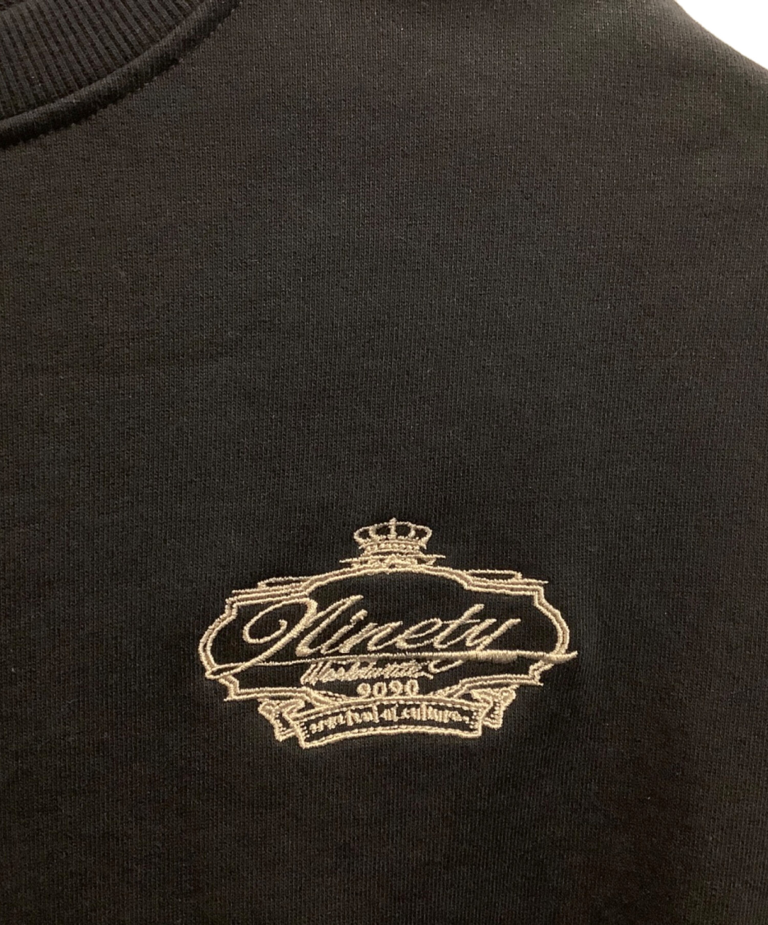 中古・古着通販】9090 (9090) Crown Logo Crewneck Sweat ブラック 