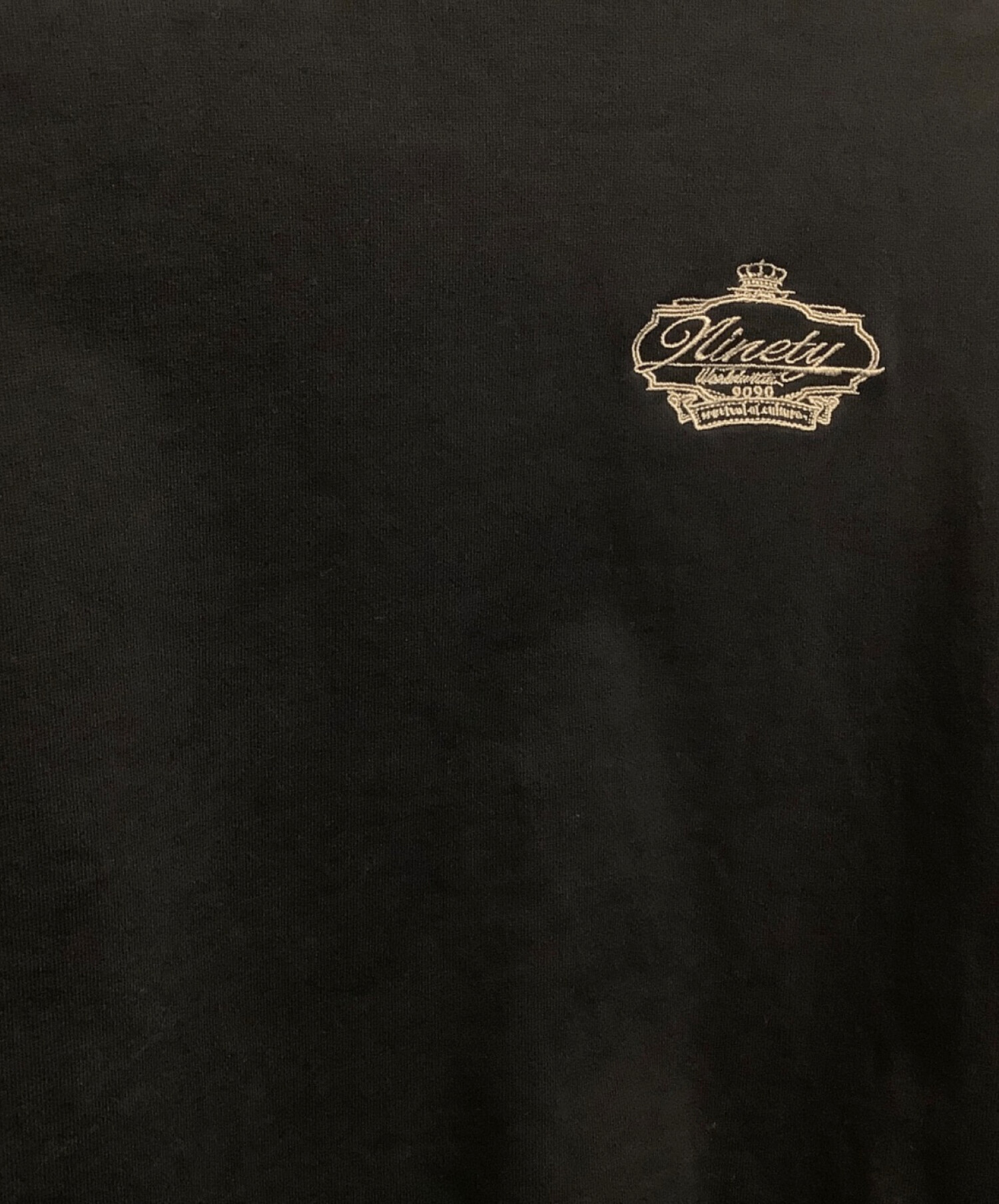中古・古着通販】9090 (9090) Crown Logo Crewneck Sweat ブラック 