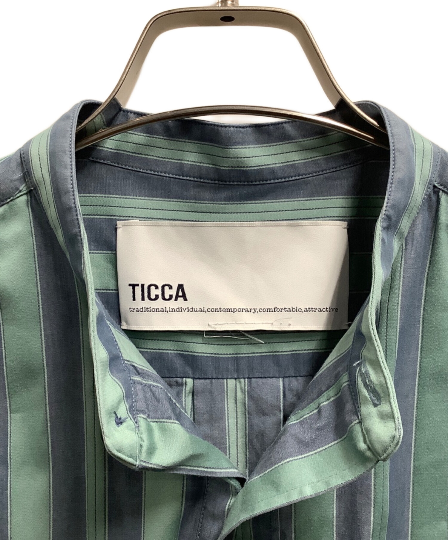 中古・古着通販】ticca (ティッカ) 長袖ワンピース ブルー サイズ:SIZE