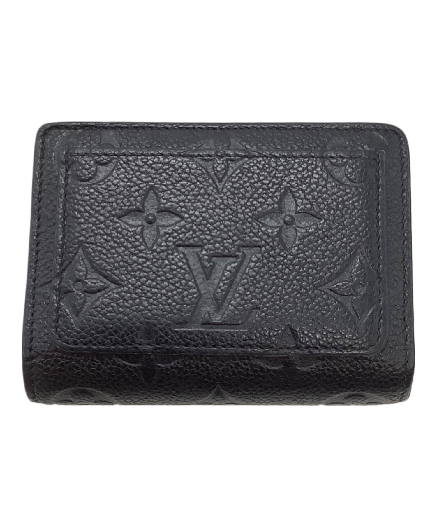 中古・古着通販】LOUIS VUITTON (ルイ ヴィトン) 2つ折り財布 ブラック