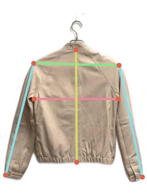 中古・古着通販】COACH (コーチ) ライダースジャケット ベージュ