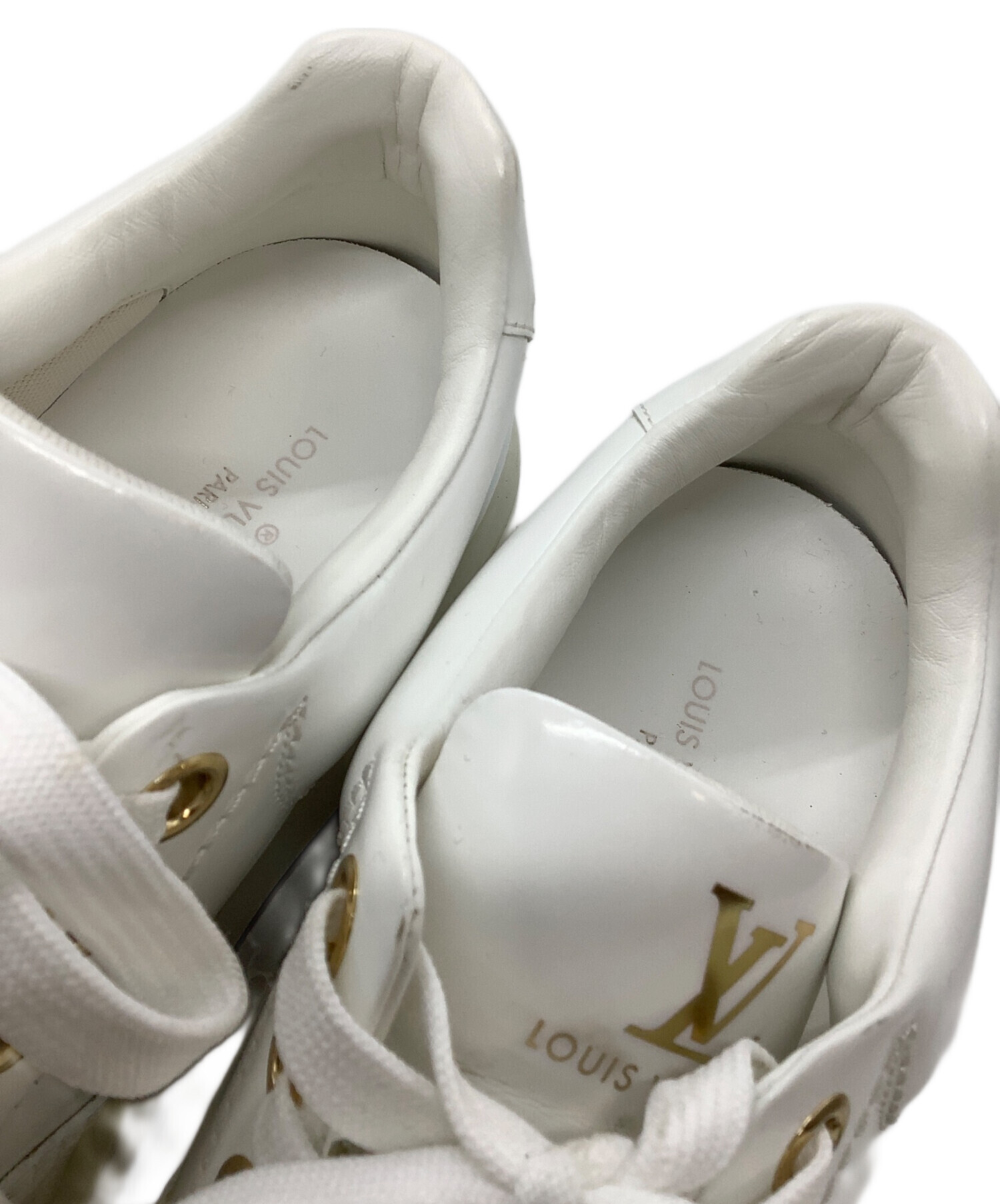 未使用　ルイヴィトン　スニーカー　ホワイト 中古・古着通販】LOUIS VUITTON (ルイ ヴィトン) スニーカー ホワイト