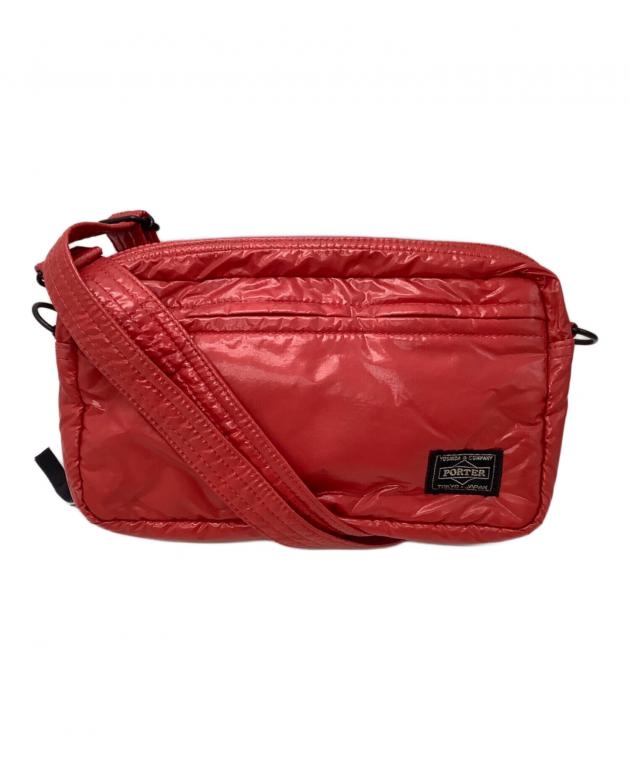 中古・古着通販】PORTER (ポーター) ナイロンショルダーバッグ レッド