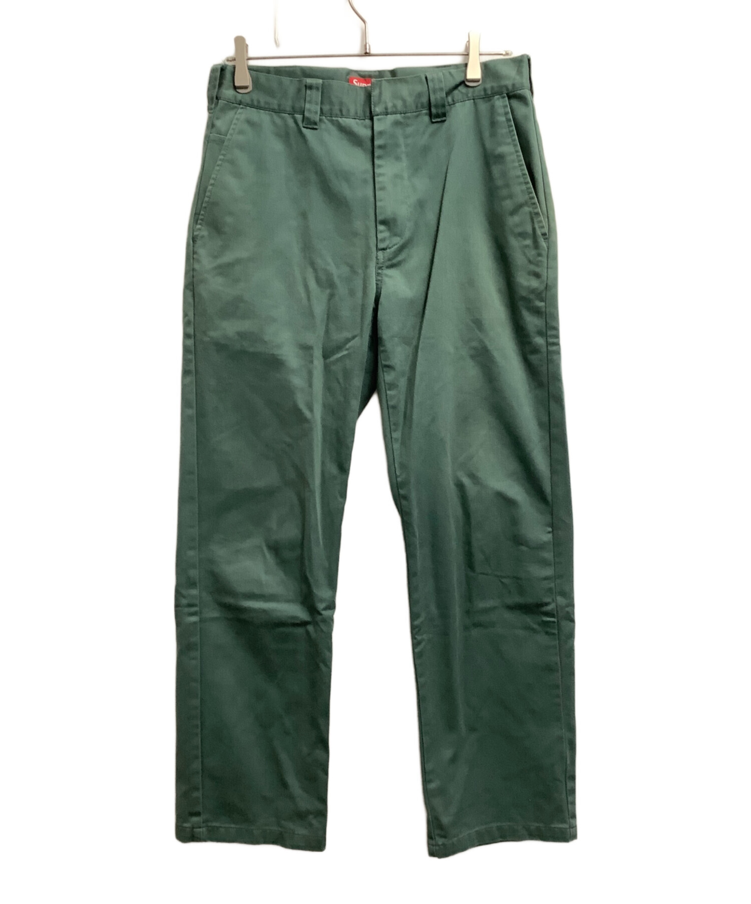 supreme ワークパンツ　Green　グリーン　30 中古・古着通販】SUPREME (シュプリーム) ワークパンツ グリーン