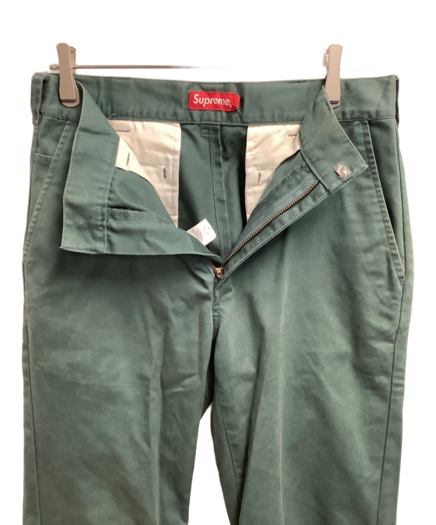 中古・古着通販】SUPREME (シュプリーム) ワークパンツ グリーン