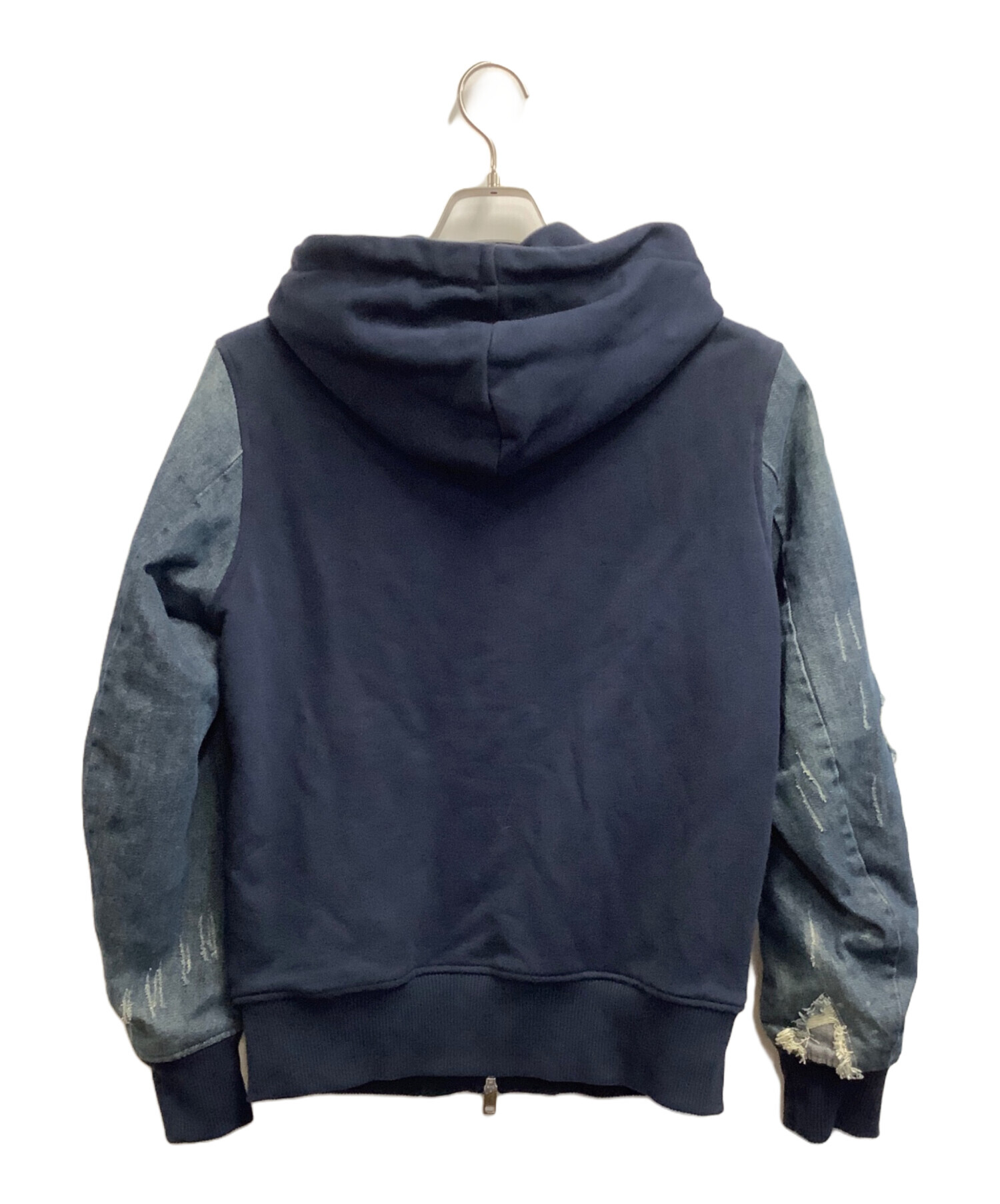 中古・古着通販】DIESEL (ディーゼル) ジップパーカー ネイビー サイズ 