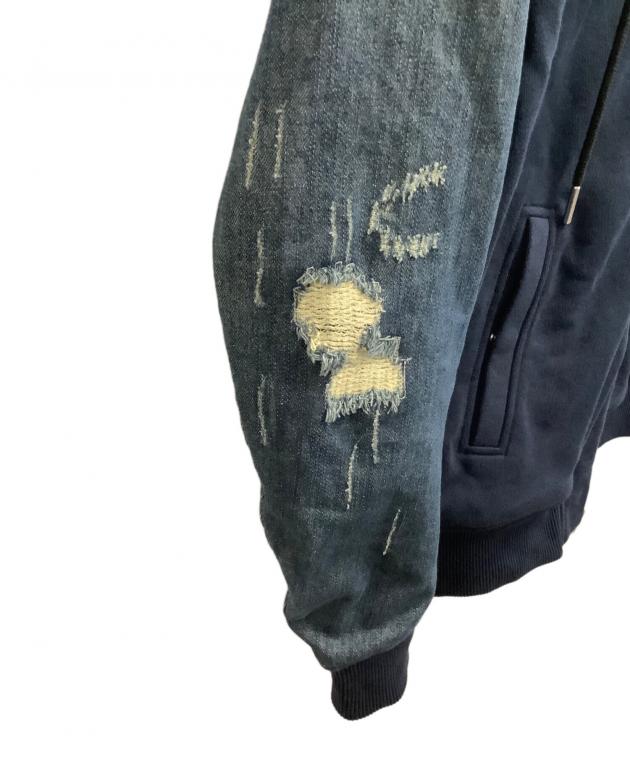 中古・古着通販】DIESEL (ディーゼル) ジップパーカー ネイビー サイズ