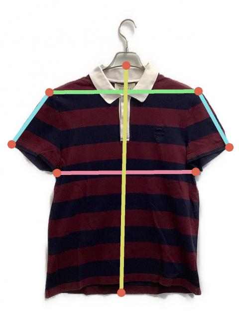 GUCCI ポロシャツ クリーム色 ネイビー襟 中古・古着通販】GUCCI (グッチ) GG総柄ポロシャツ ブルー サイズ:XS