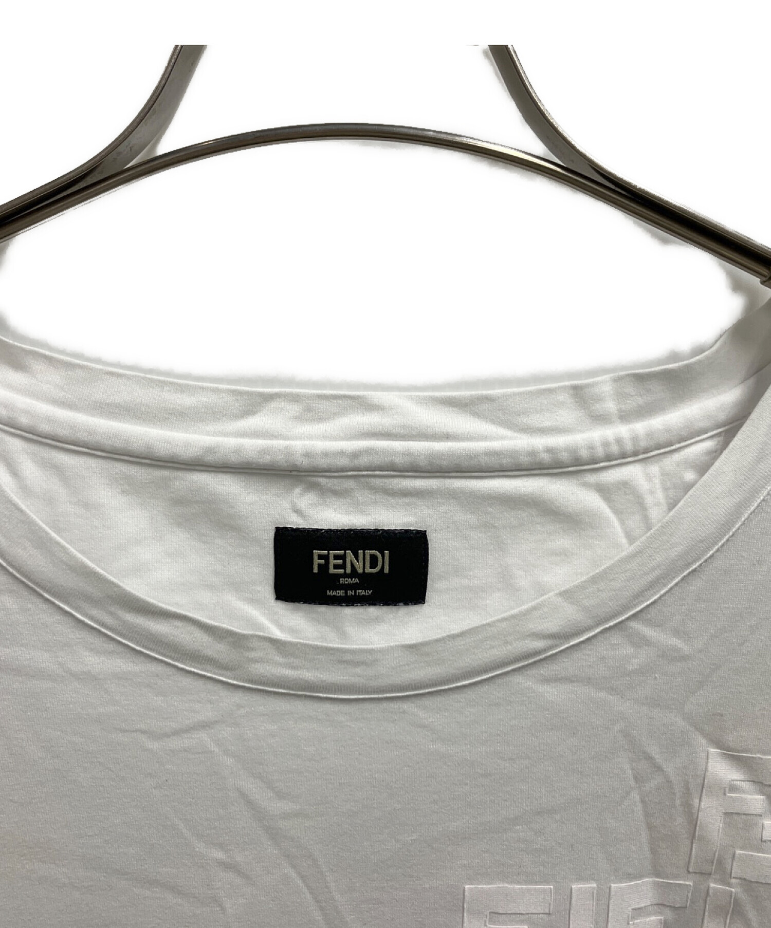 中古・古着通販】FENDI (フェンディ) Tシャツ ホワイト サイズ:SIZE