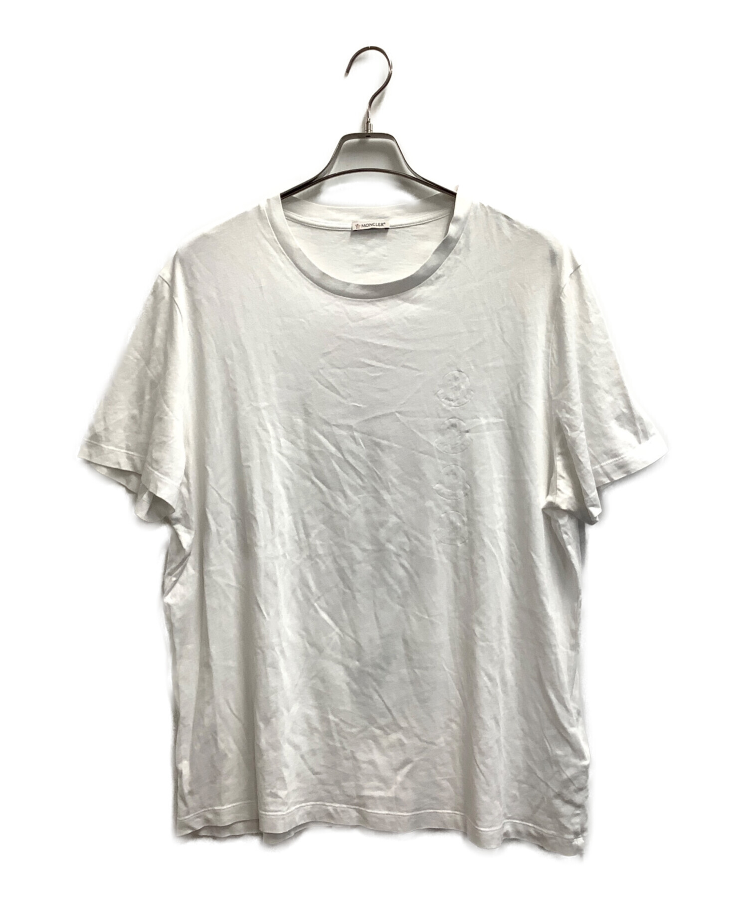 中古・古着通販】MONCLER (モンクレール) 半袖カットソー ホワイト 
