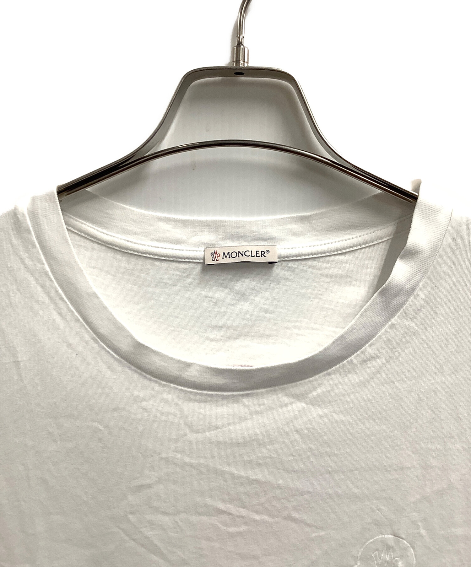 中古・古着通販】MONCLER (モンクレール) 半袖カットソー ホワイト