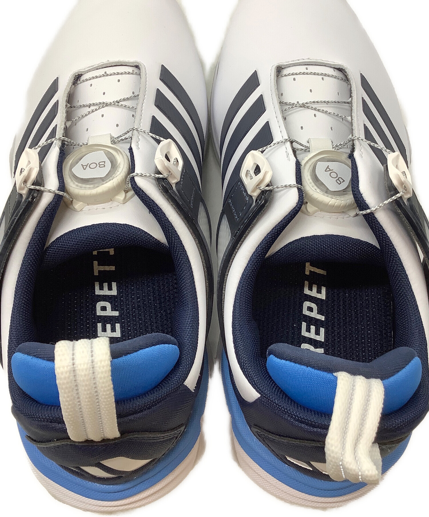 中古・古着通販】adidas (アディダス) ゴルフシューズ ホワイト×ブルー