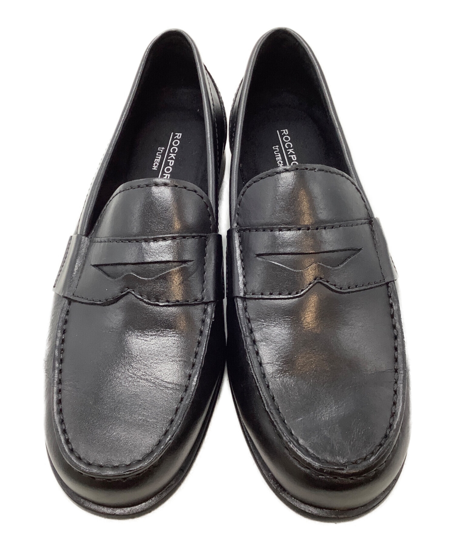 中古・古着通販】ROCKPORT (ロックポート) コインローファー ブラック 